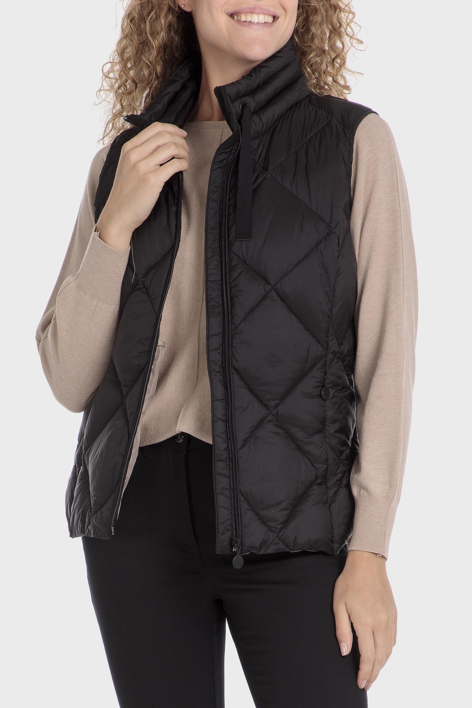 Black Plain Gilet, , large image number 0