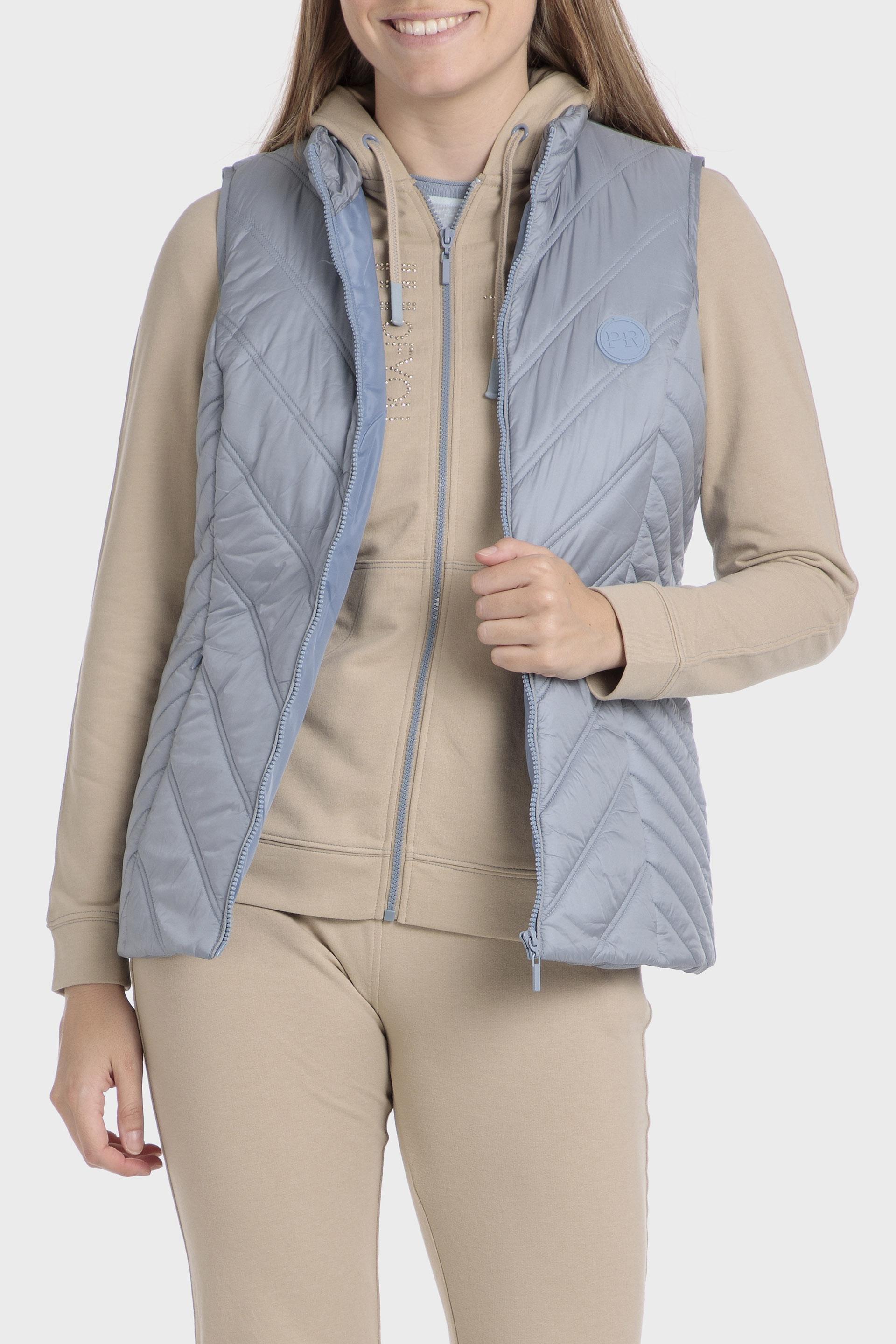 Blue Padded Waistcoat, , large image number 0