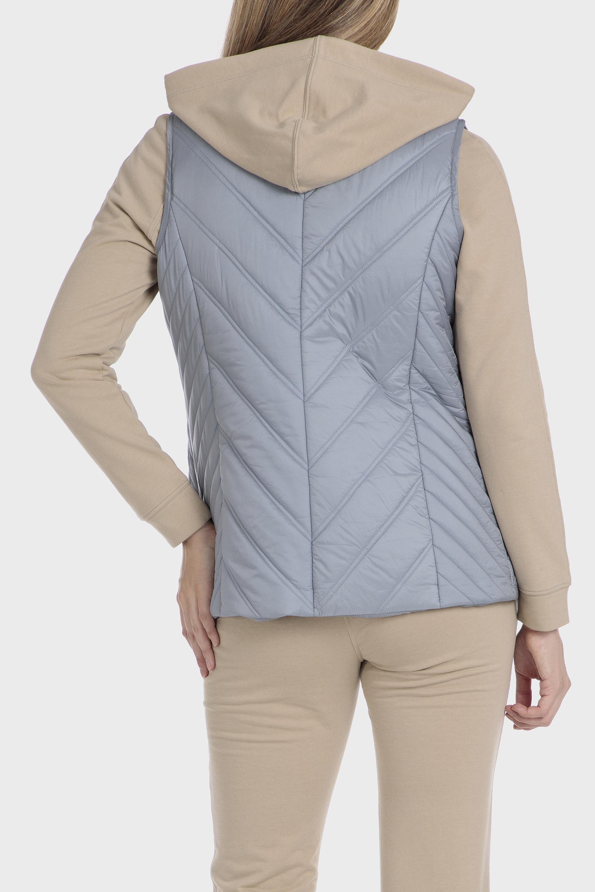 Blue Padded Waistcoat, , large image number 1