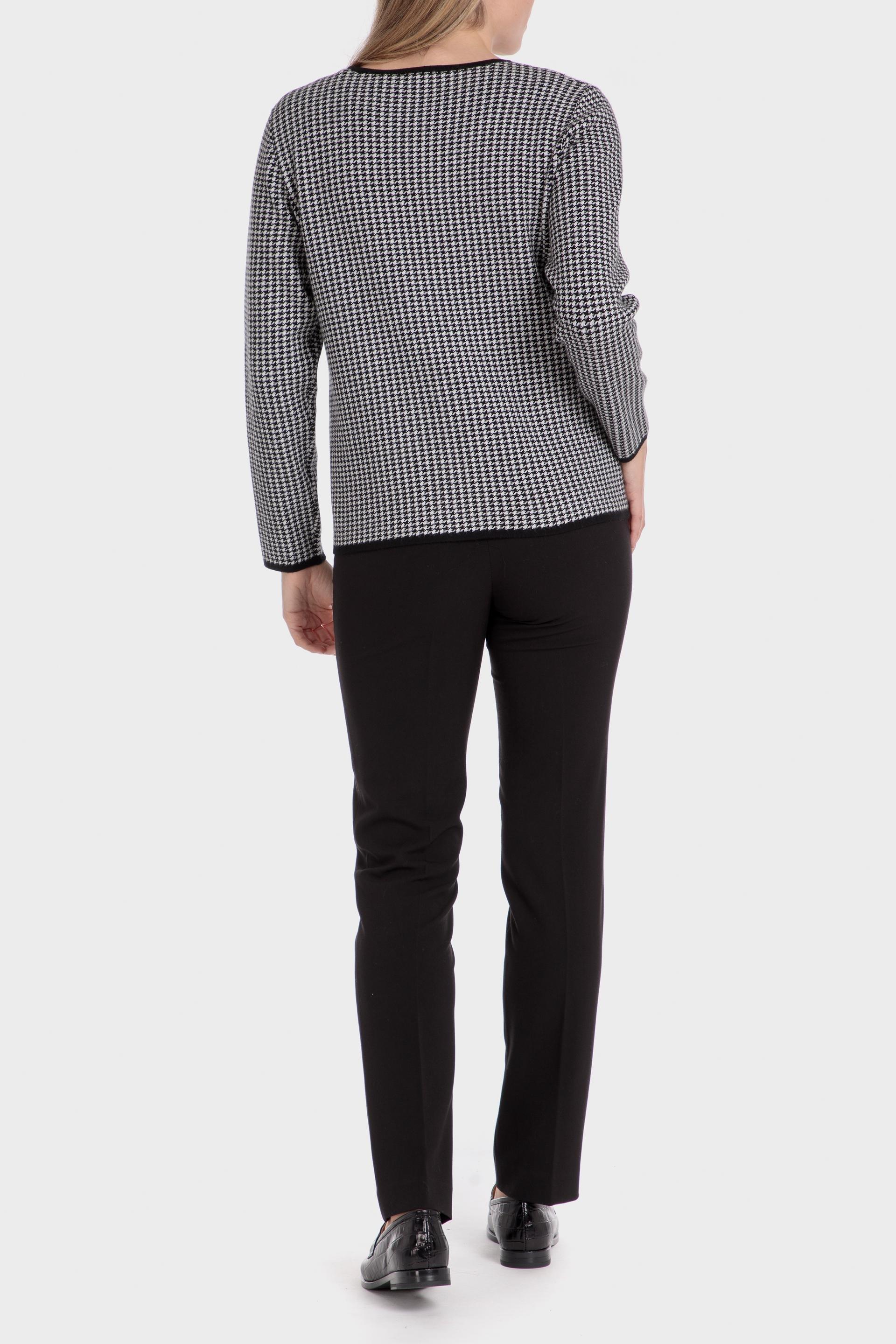 Grey Check Short Jacket, , large image number 3