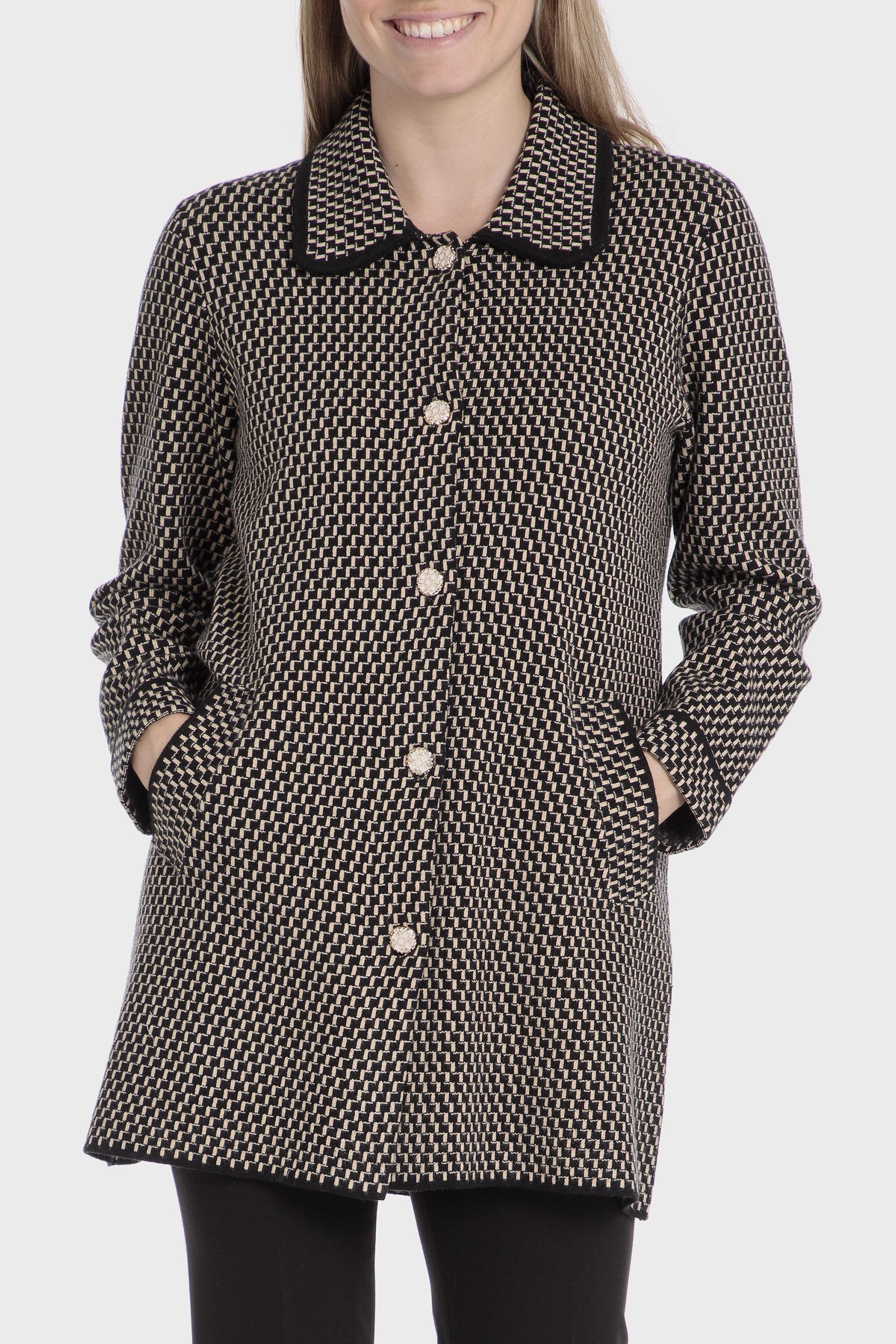 Multicolour Detailed Long Pockets Caot, , large image number 1