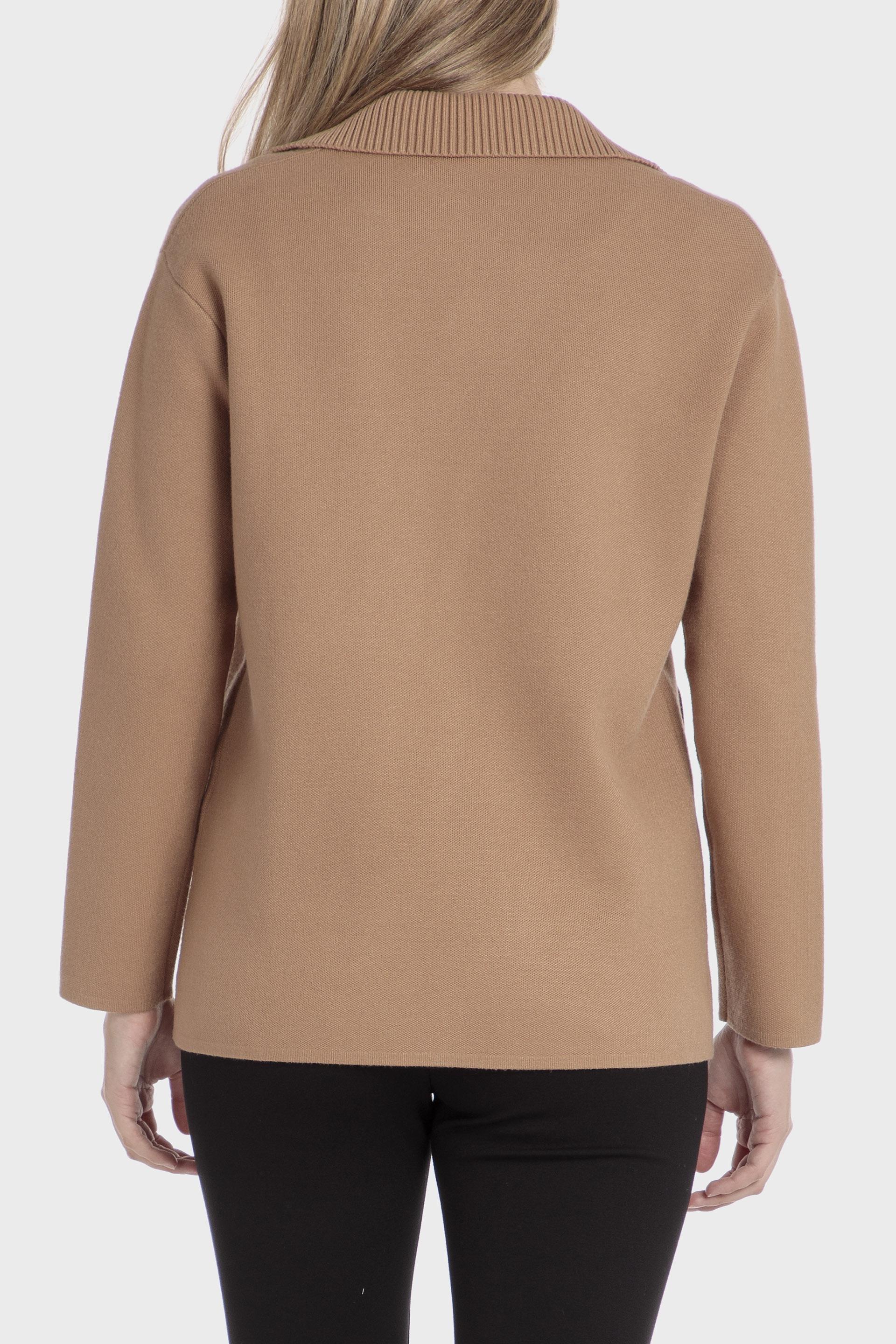 Beige Textured Short Jacket, , large image number 2
