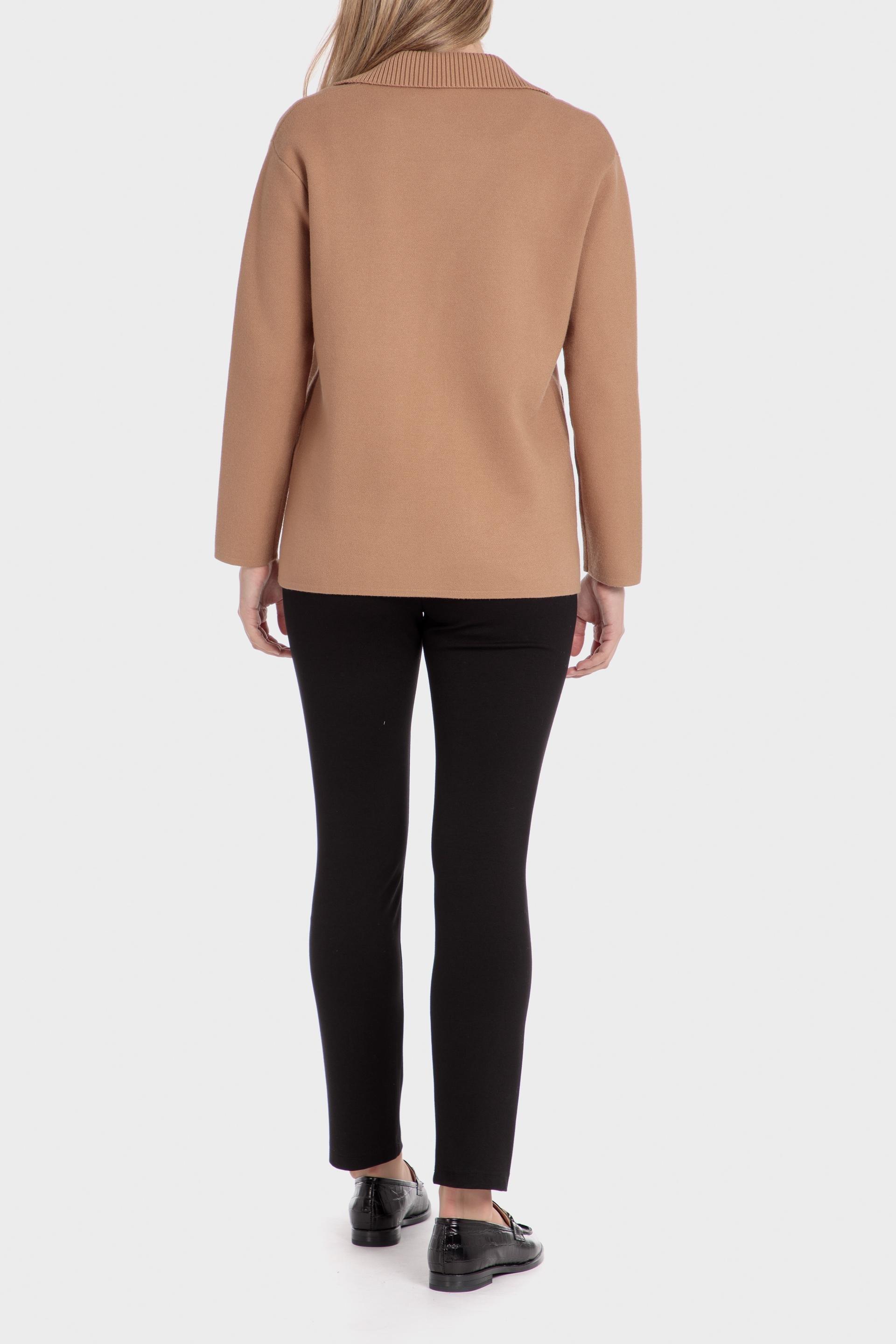 Beige Textured Short Jacket, , large image number 3