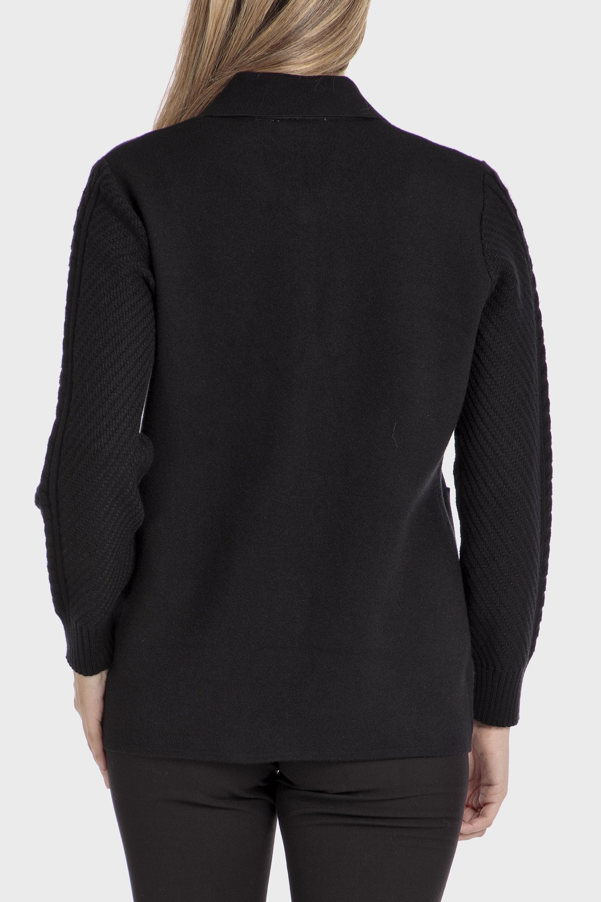Black Pocketed Jacket, , large image number 1