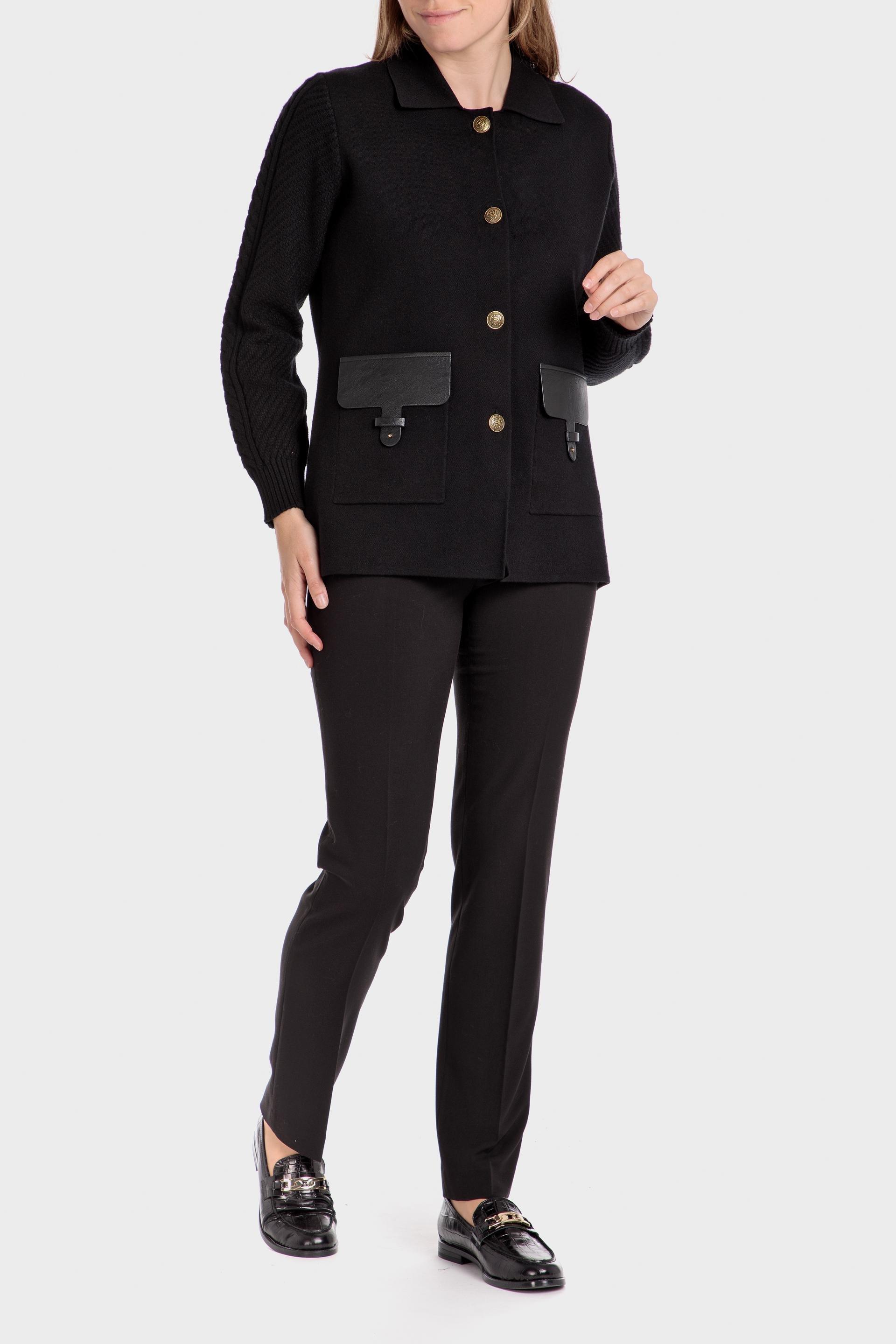 Black Pocketed Jacket, , large image number 2