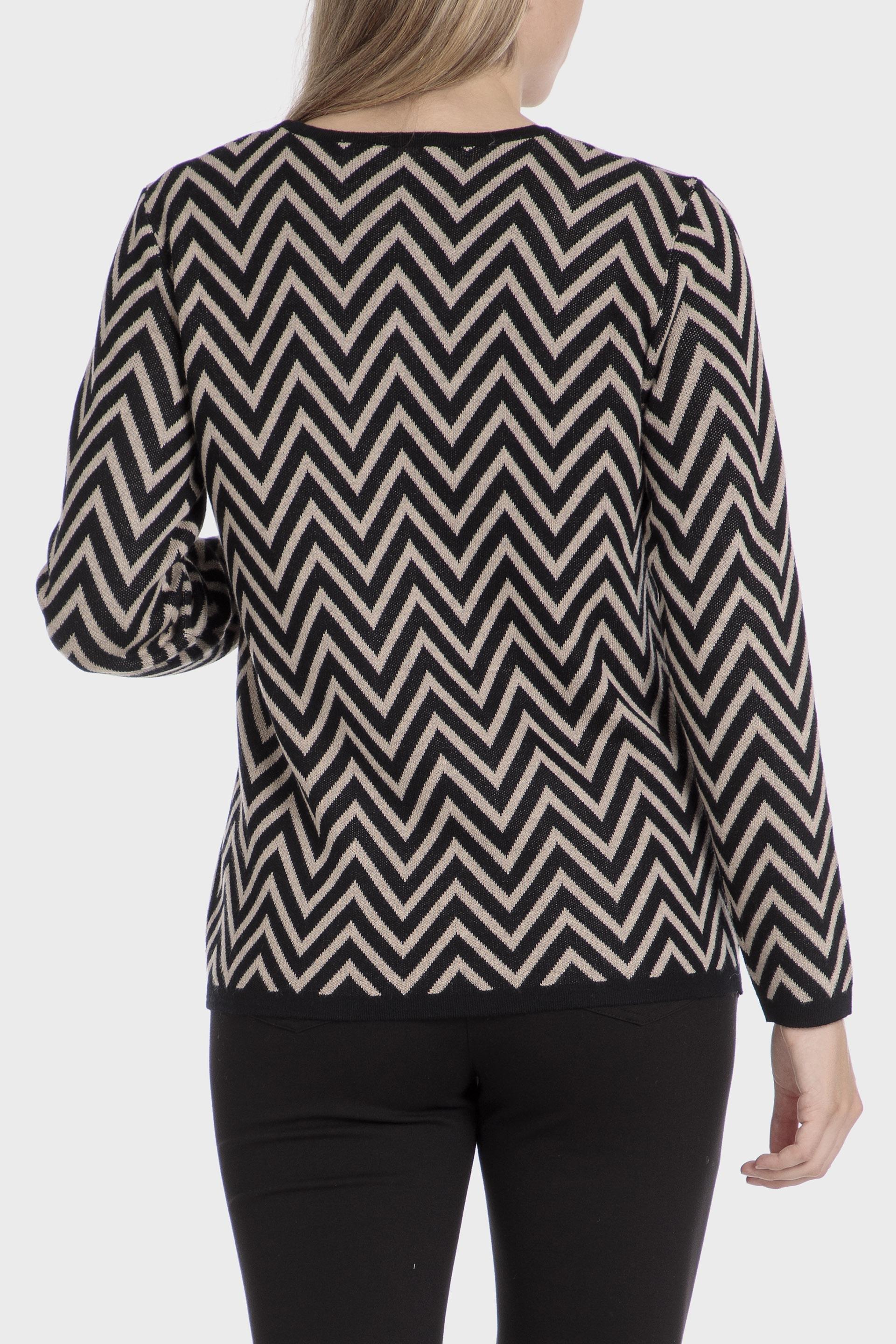 Black Chevron Short Jacket, , large image number 2