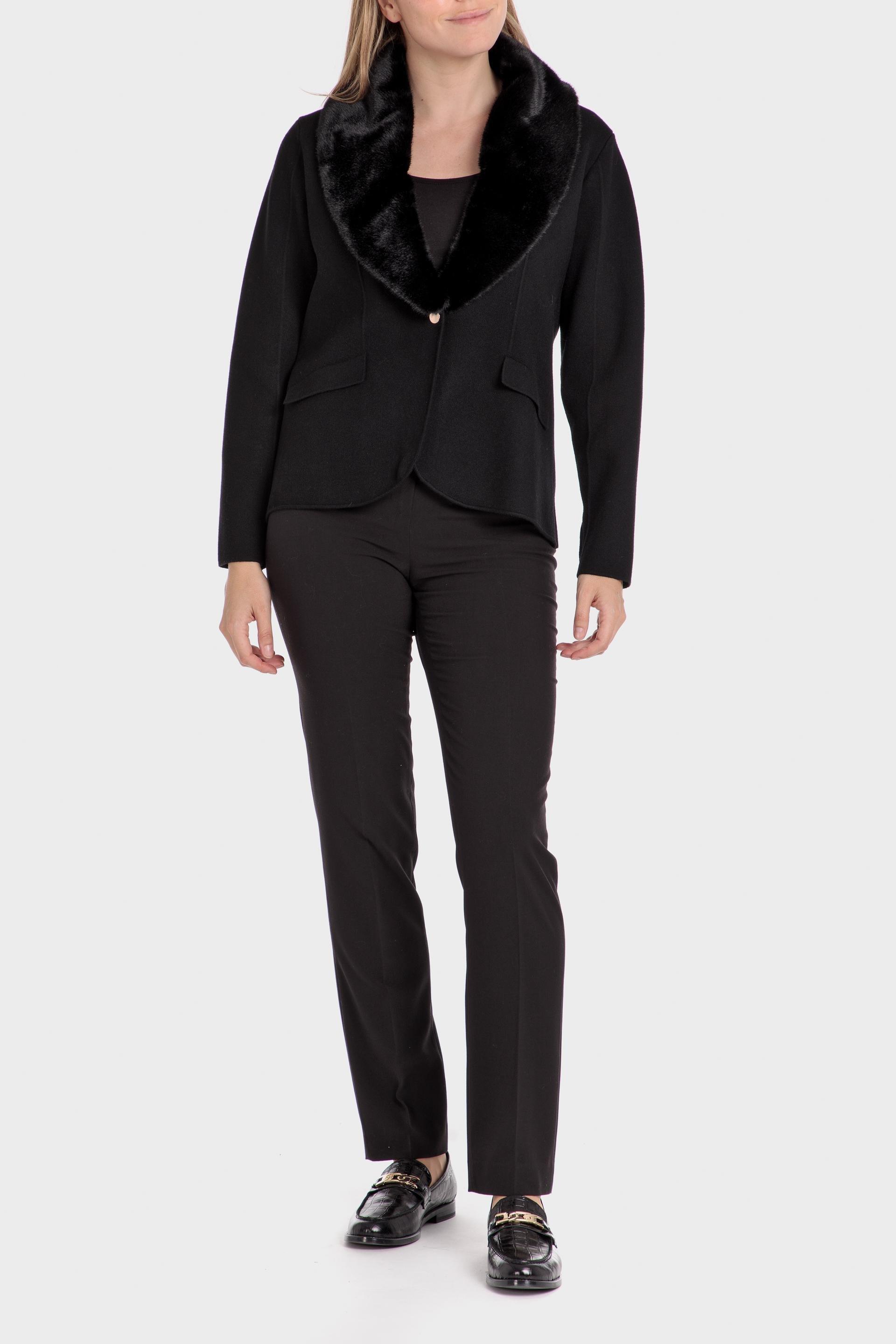 Black Collared Jacket, , large image number 2