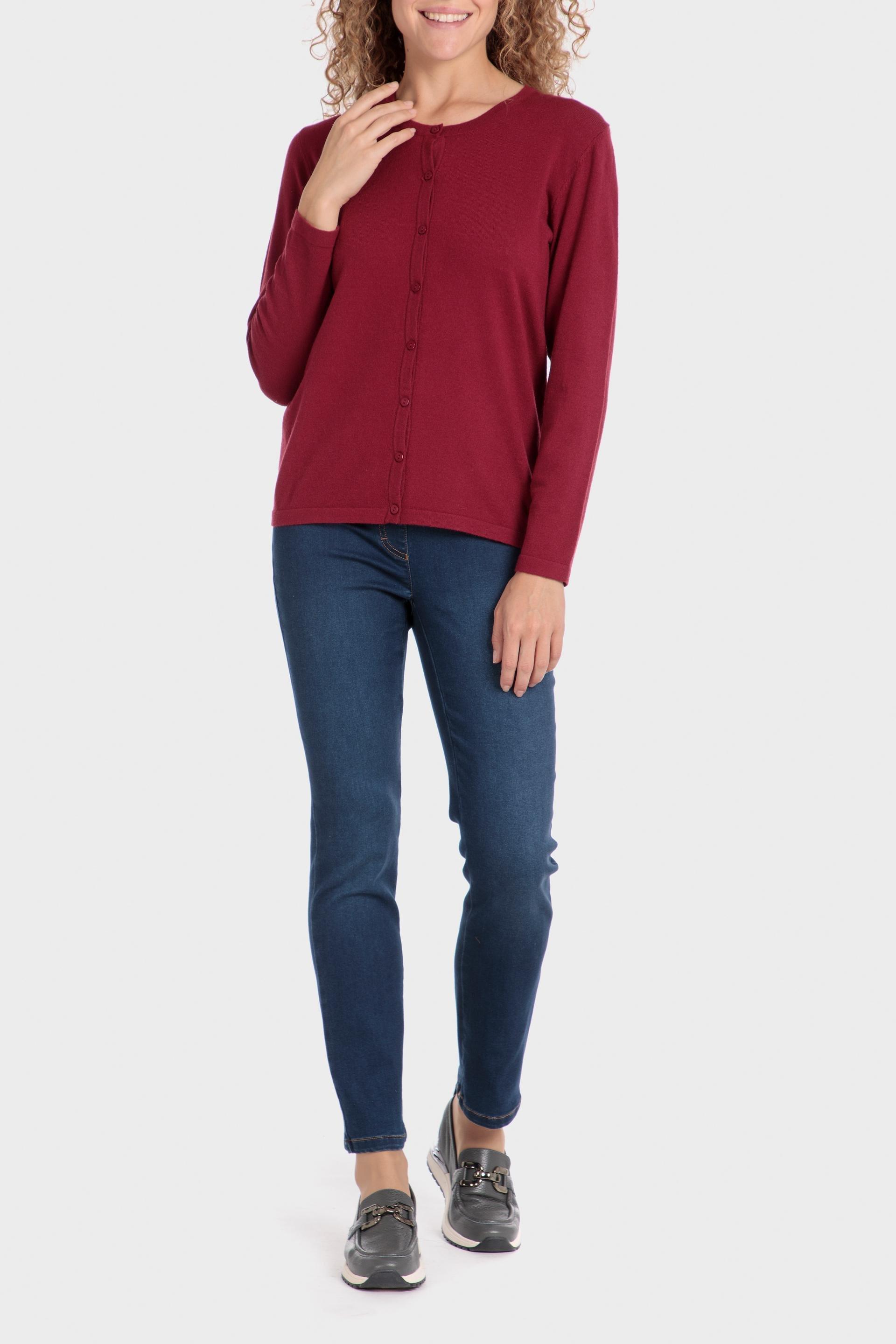 Red Knitted Jacket, , large image number 1