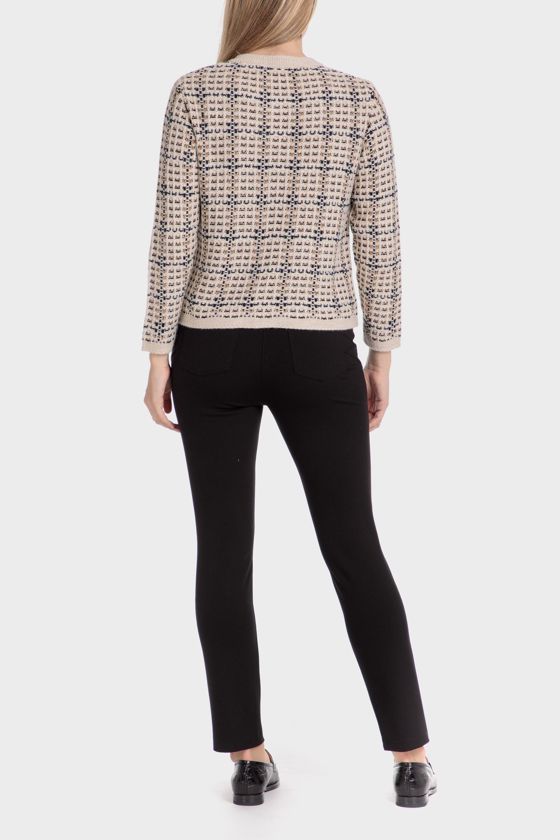 Beige Cropped Jacket, , large image number 3