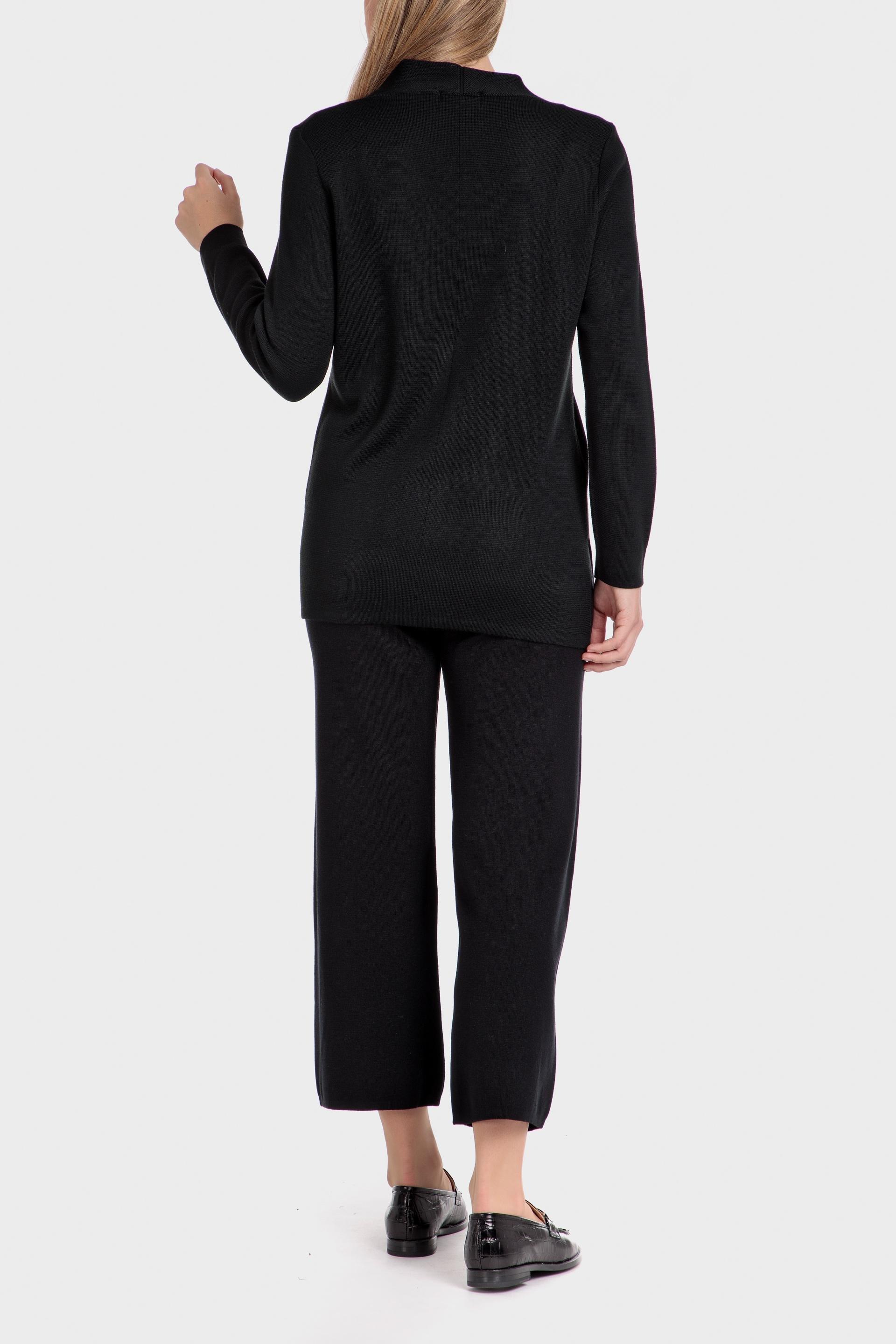 Black Plain Jacket, , large image number 2