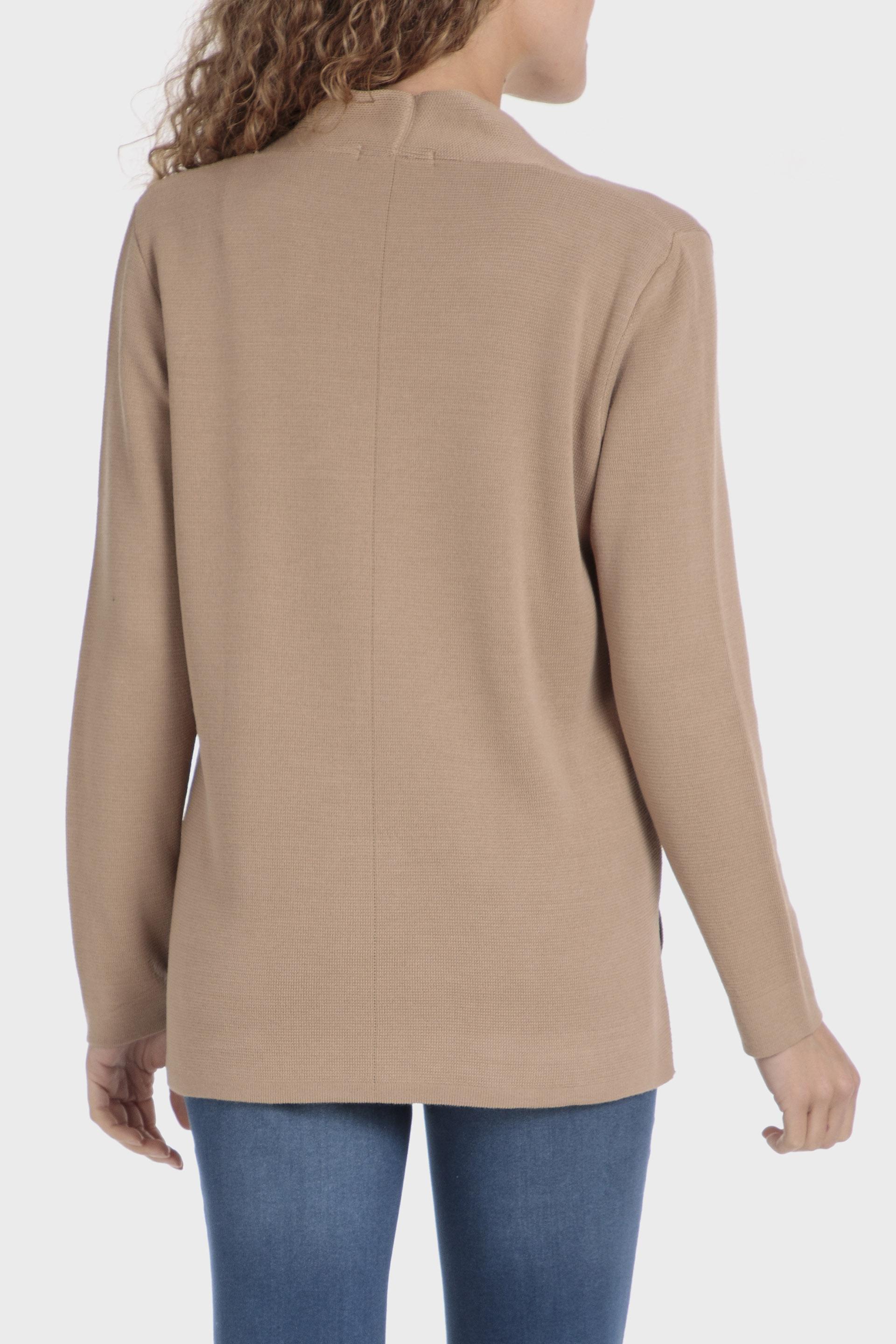 Beige Knitted Jacket, , large image number 2