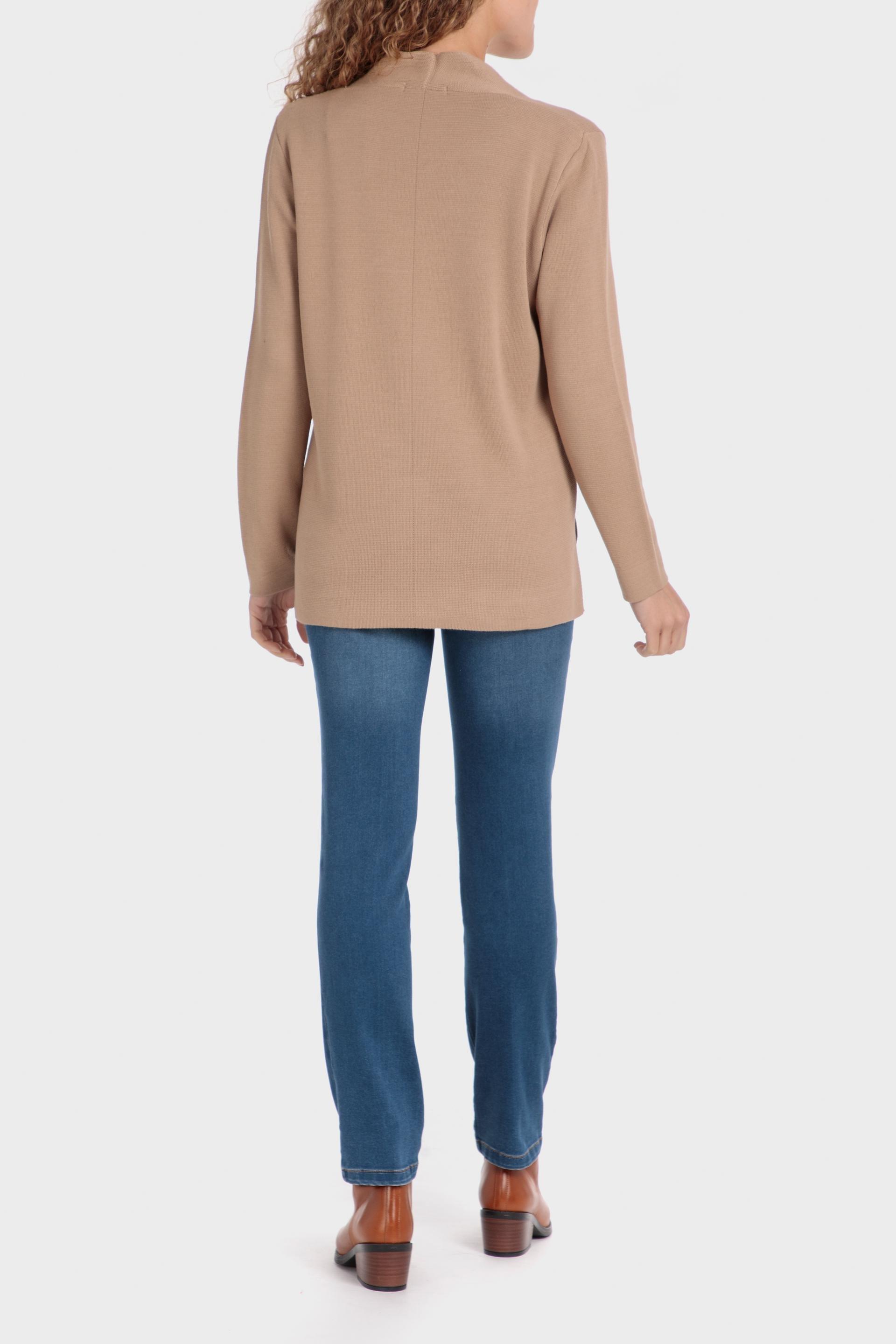 Beige Knitted Jacket, , large image number 3