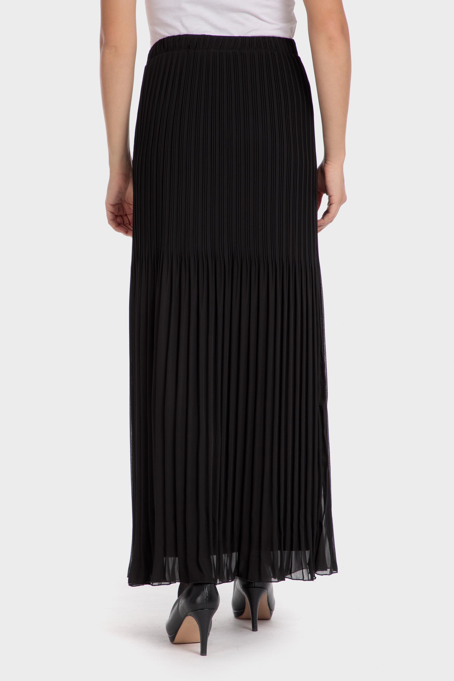Black Pleated Maxi Skirt, , large image number 2