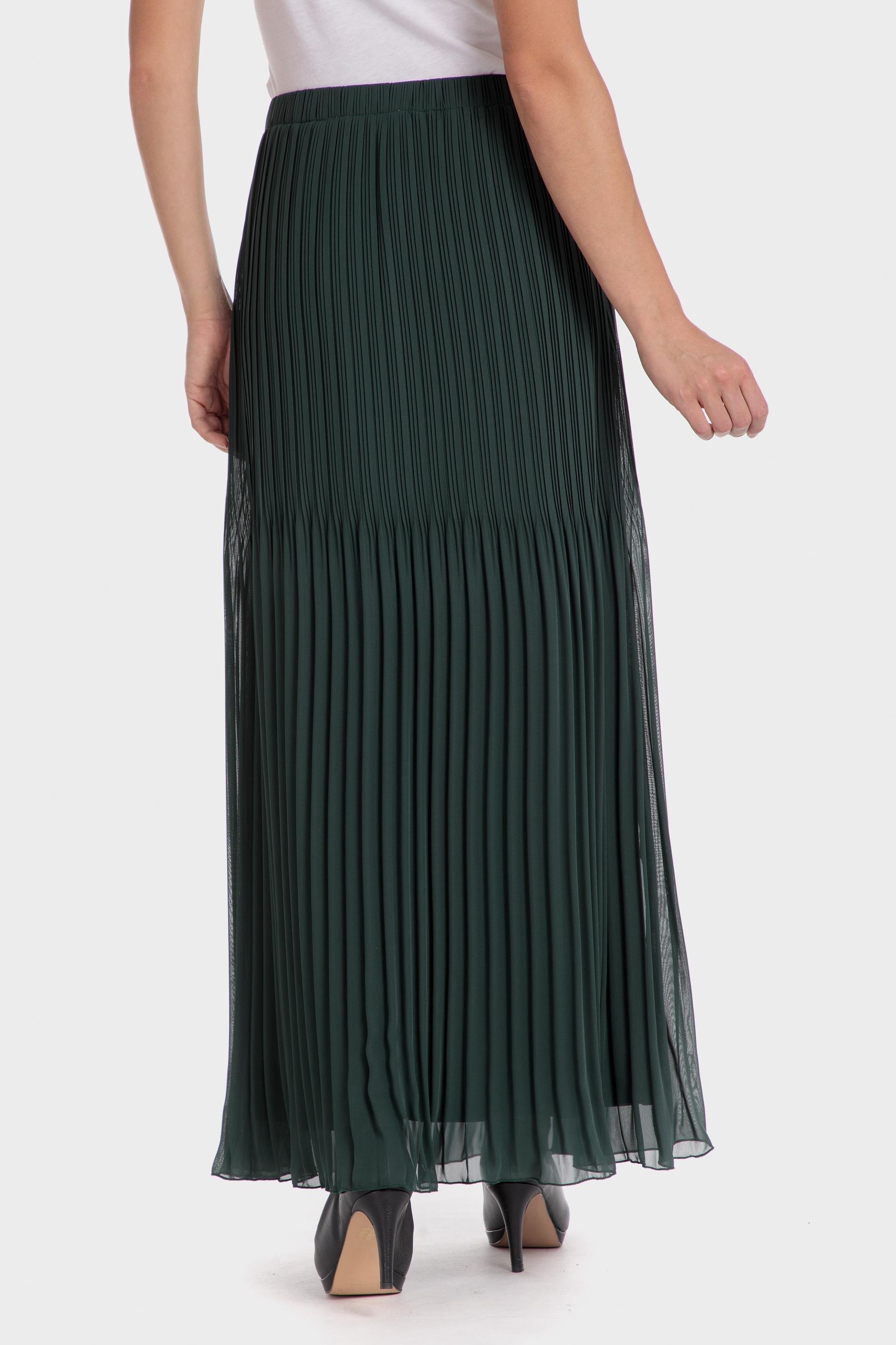 Green Pleated Maxi Skirt, , large image number 3