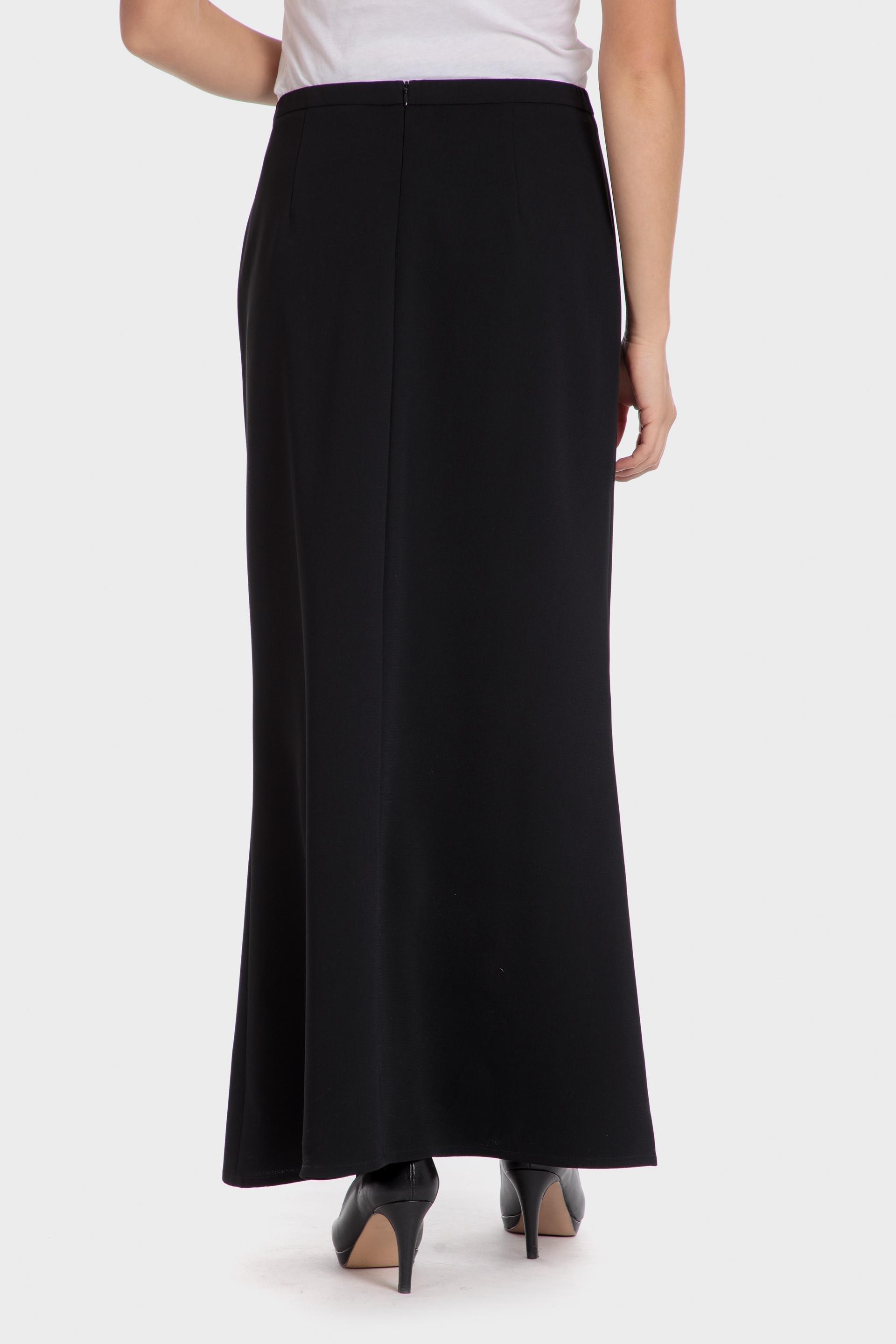 Black Maxi Crepe Skirt, , large image number 2