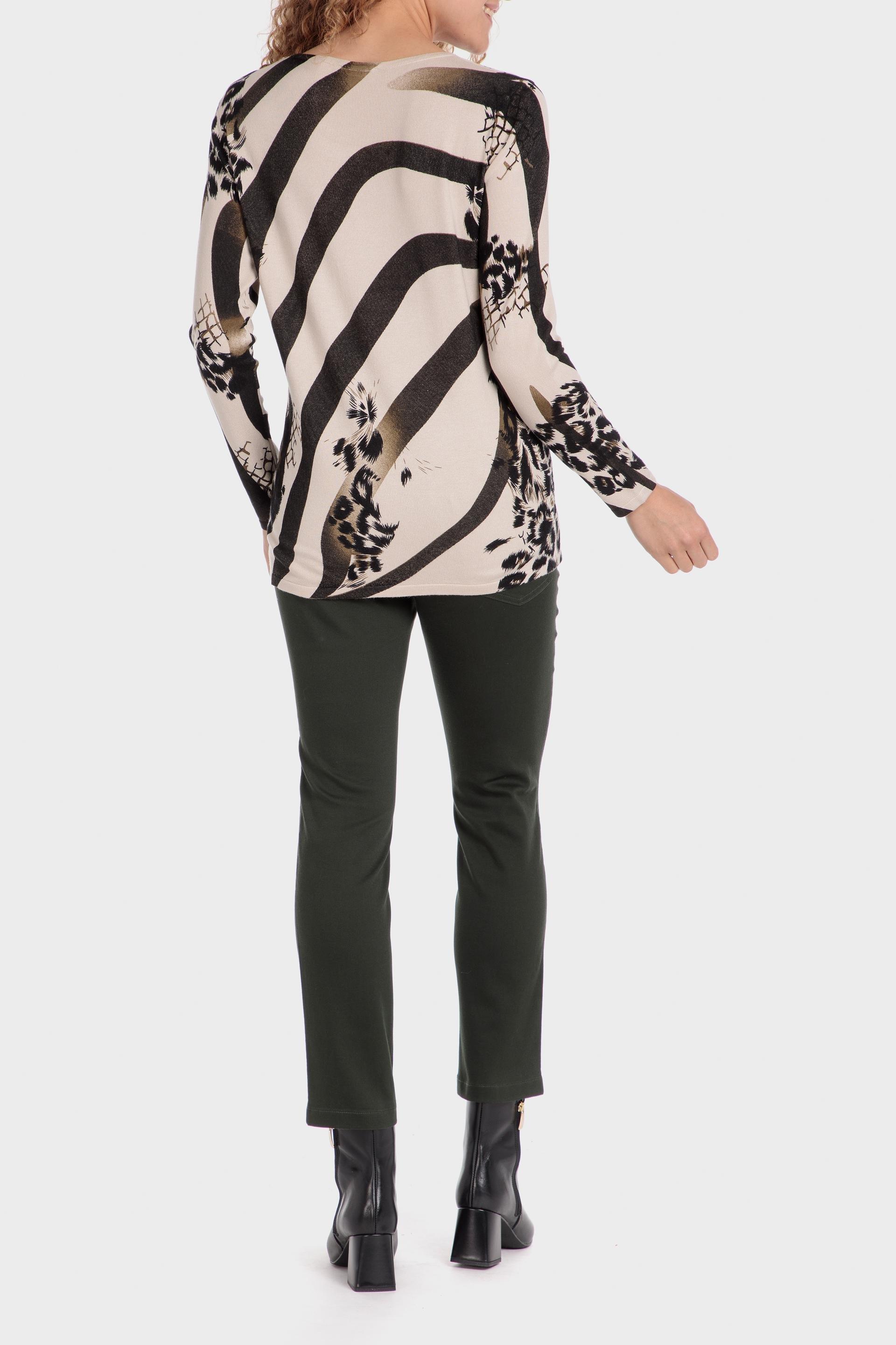 Beige Gemstone Sweater, , large image number 3