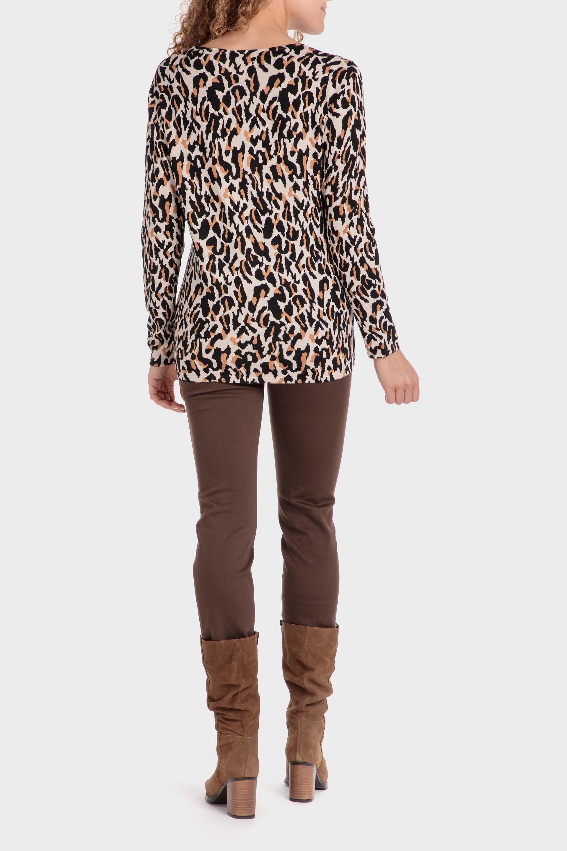 Multicolour Animal Print Jumper, , large image number 3
