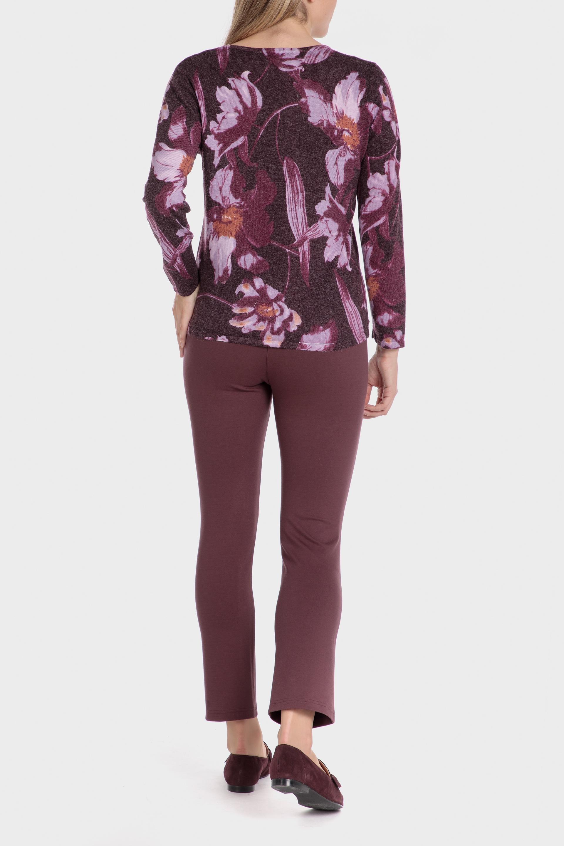 Purple Floral Jumpers Sweater, , large image number 2
