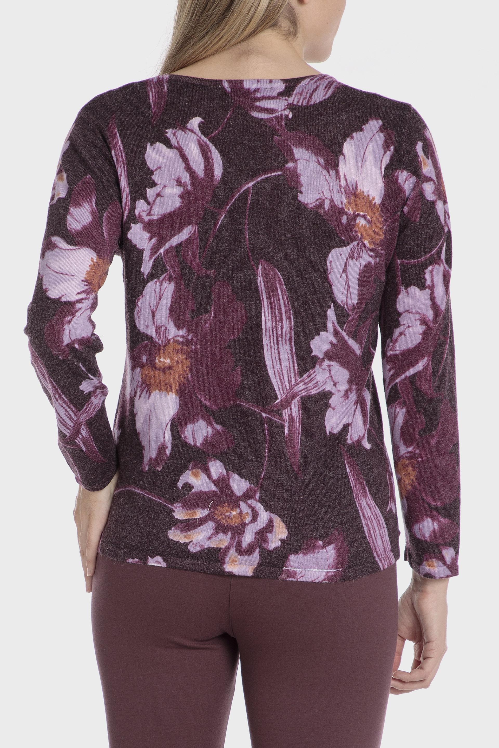 Purple Floral Jumpers Sweater, , large image number 3