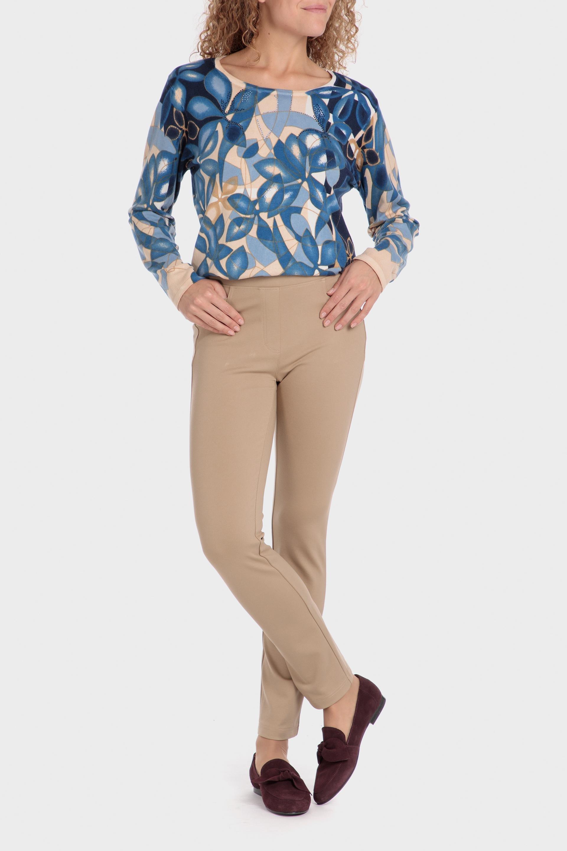Blue Printed Jumper, , large image number 1