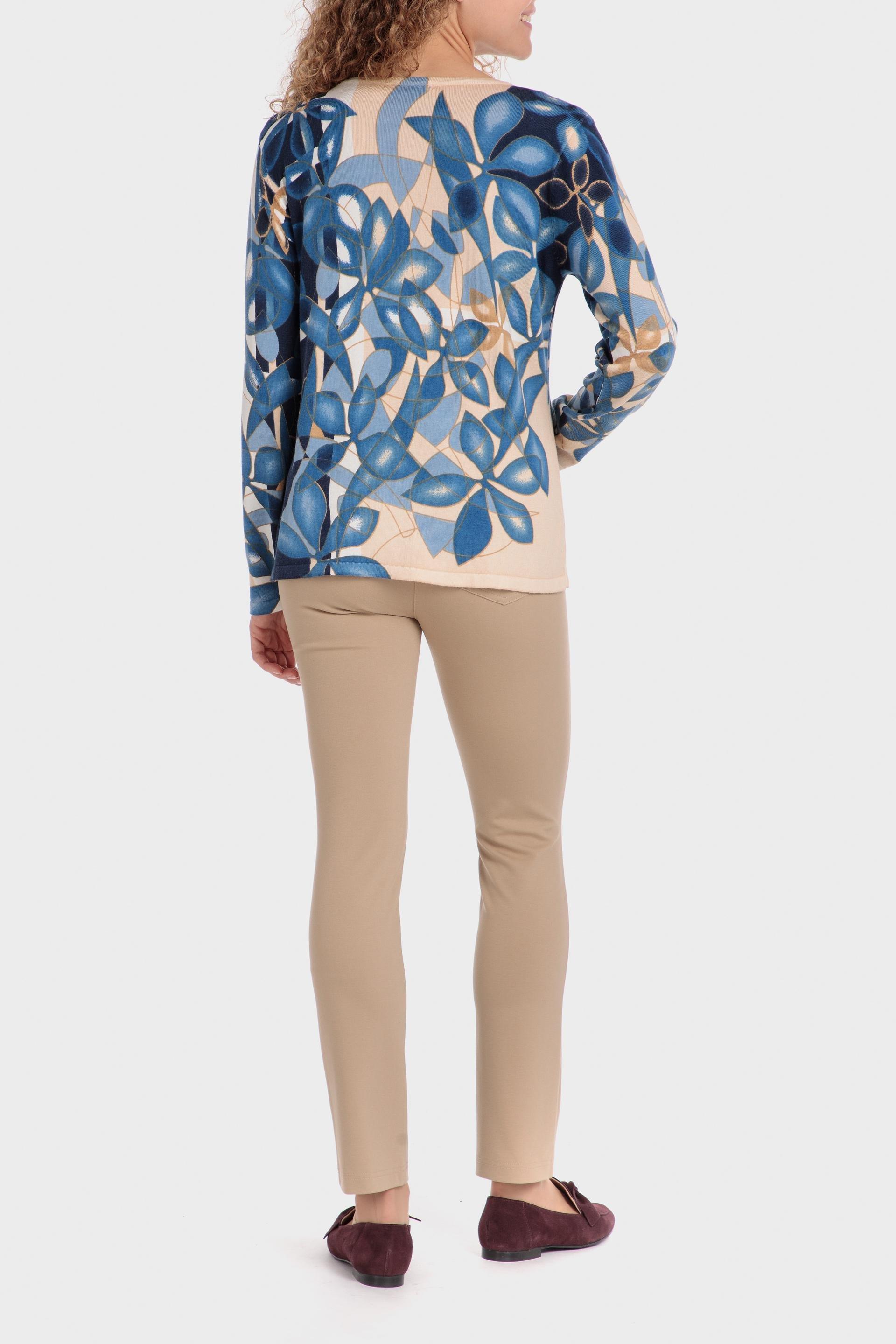Blue Printed Jumper, , large image number 2