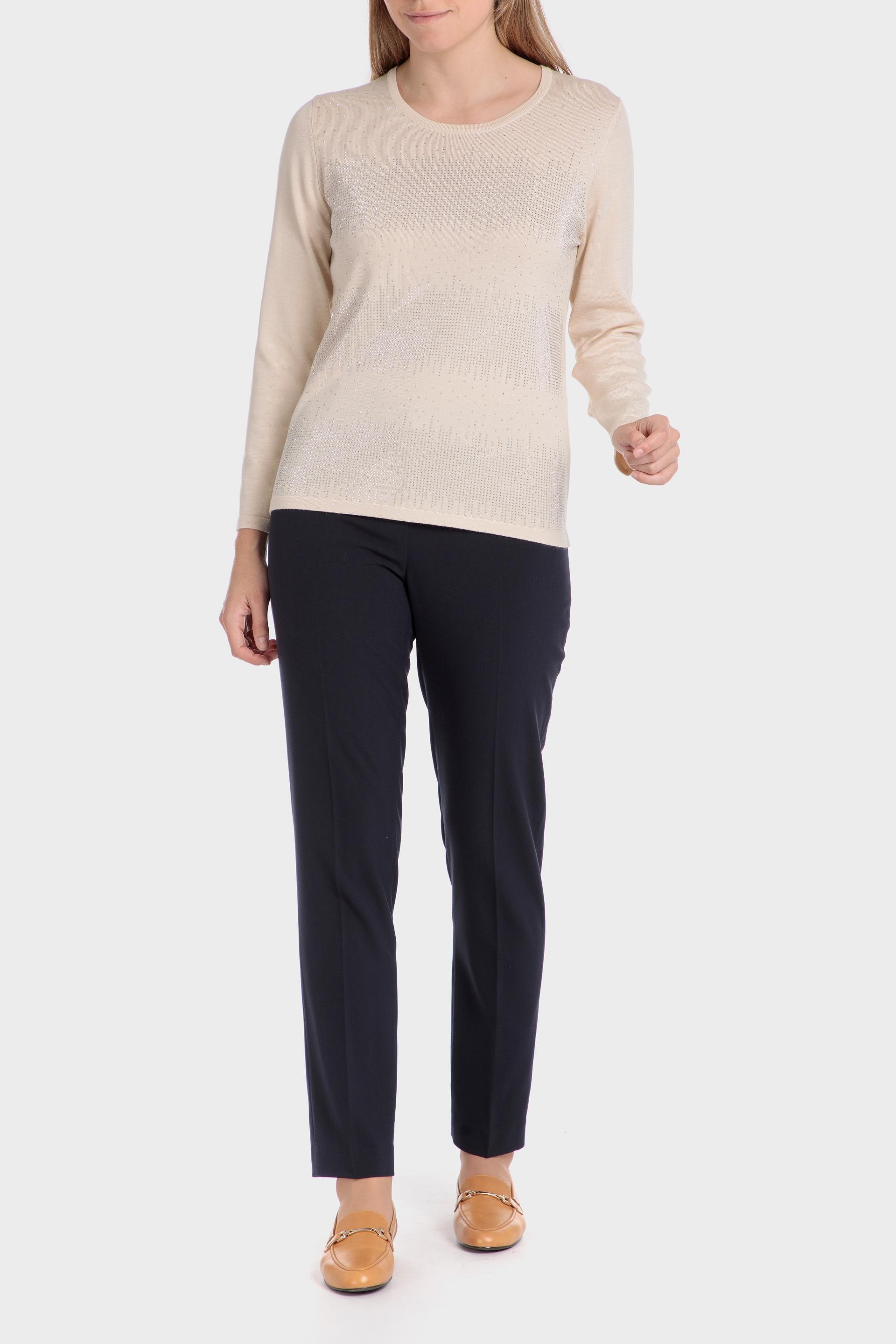 Beige Textured Jumper, , large image number 1