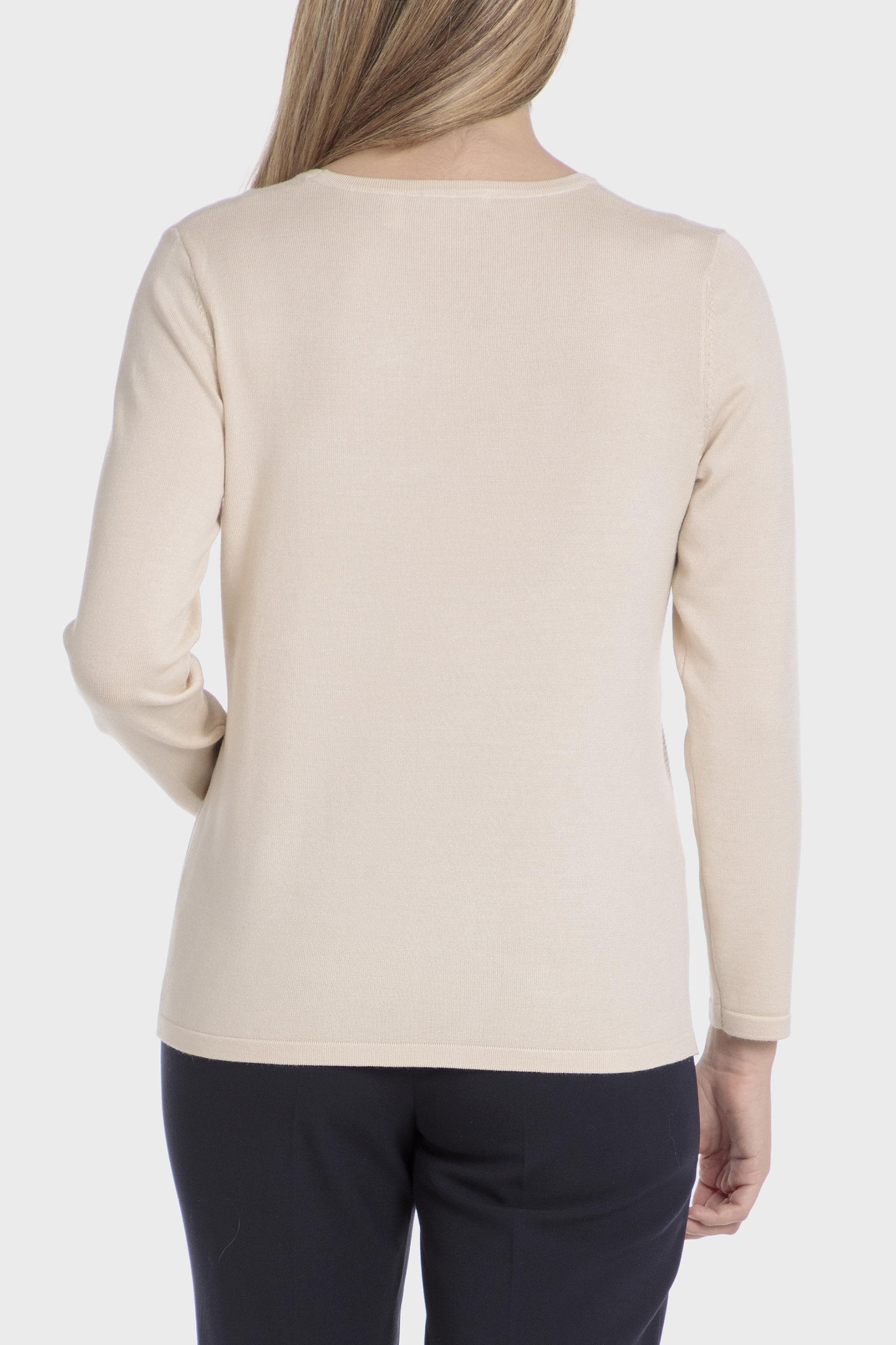 Beige Textured Jumper, , large image number 2
