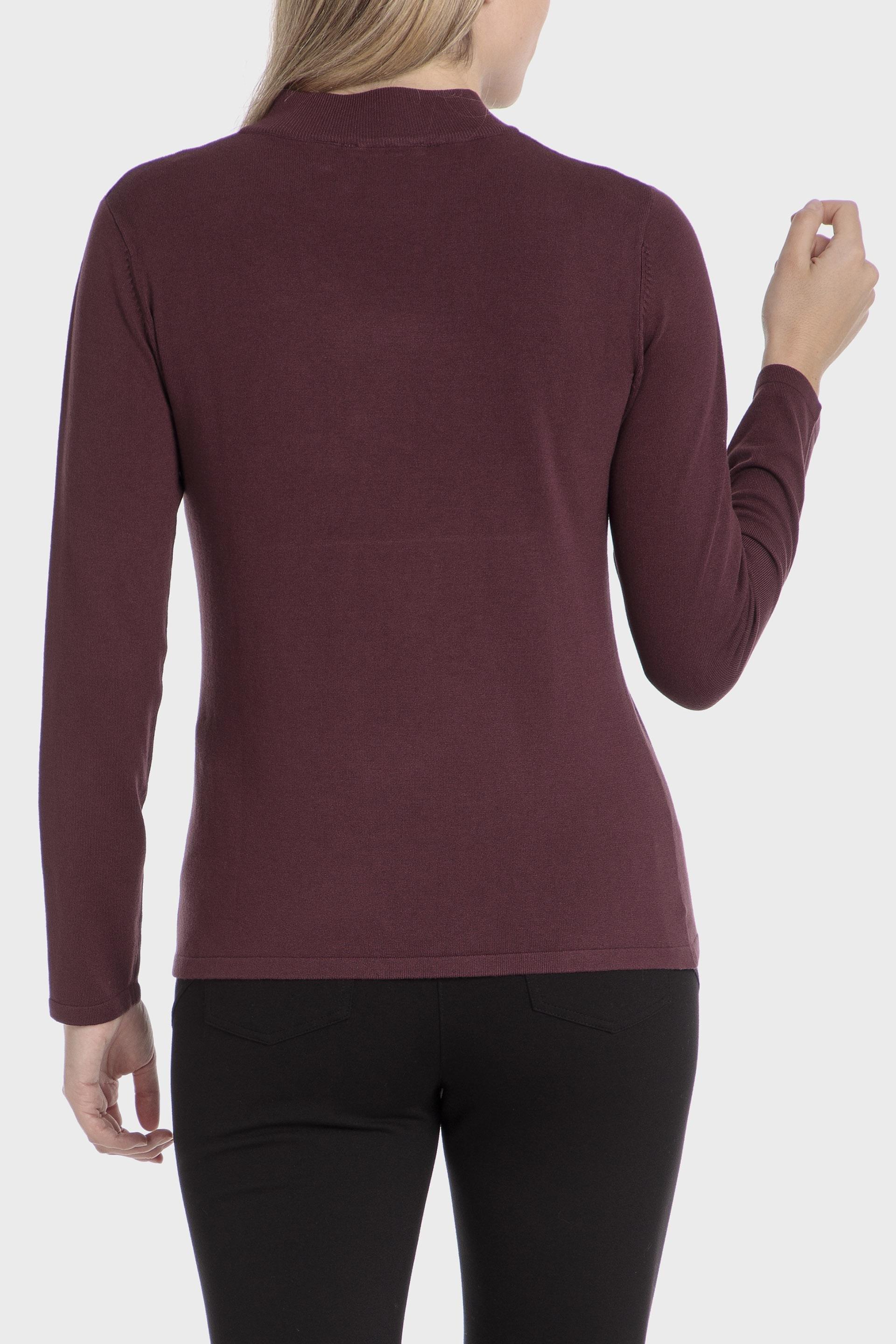 Maroon Plain Sweater, , large image number 2