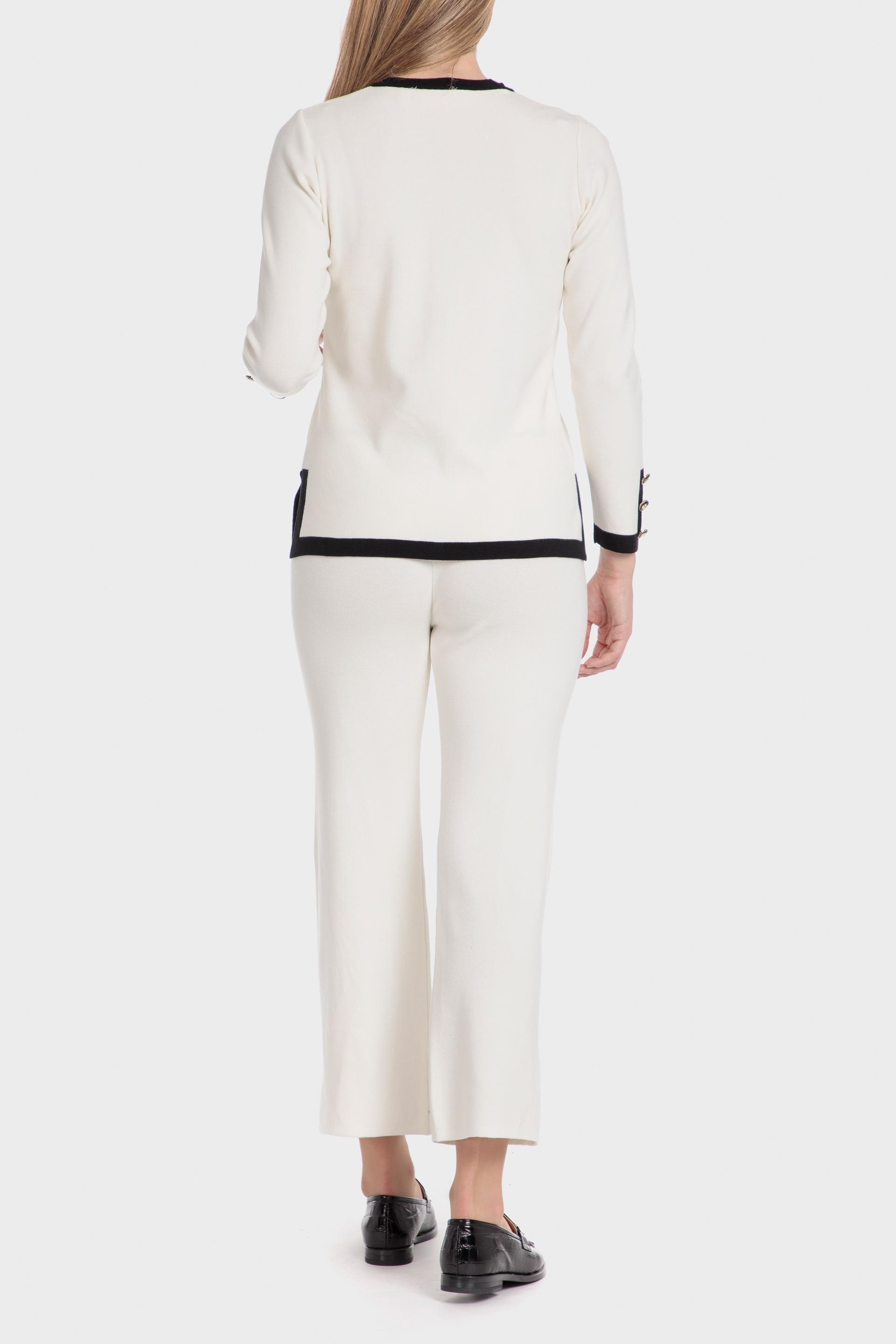 White Two Tone Jumper, , large image number 2