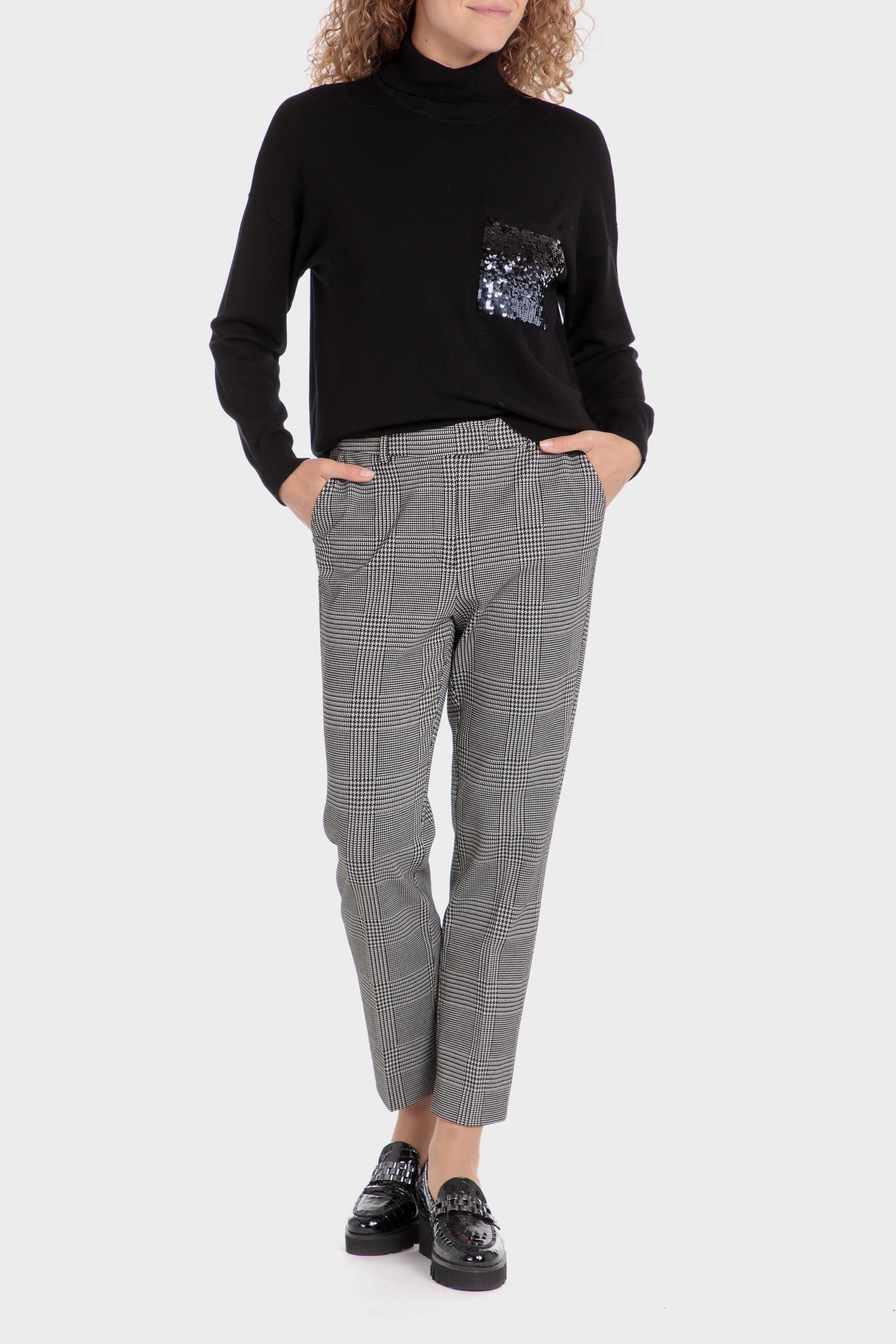 Black Checked Sweater, , large image number 1