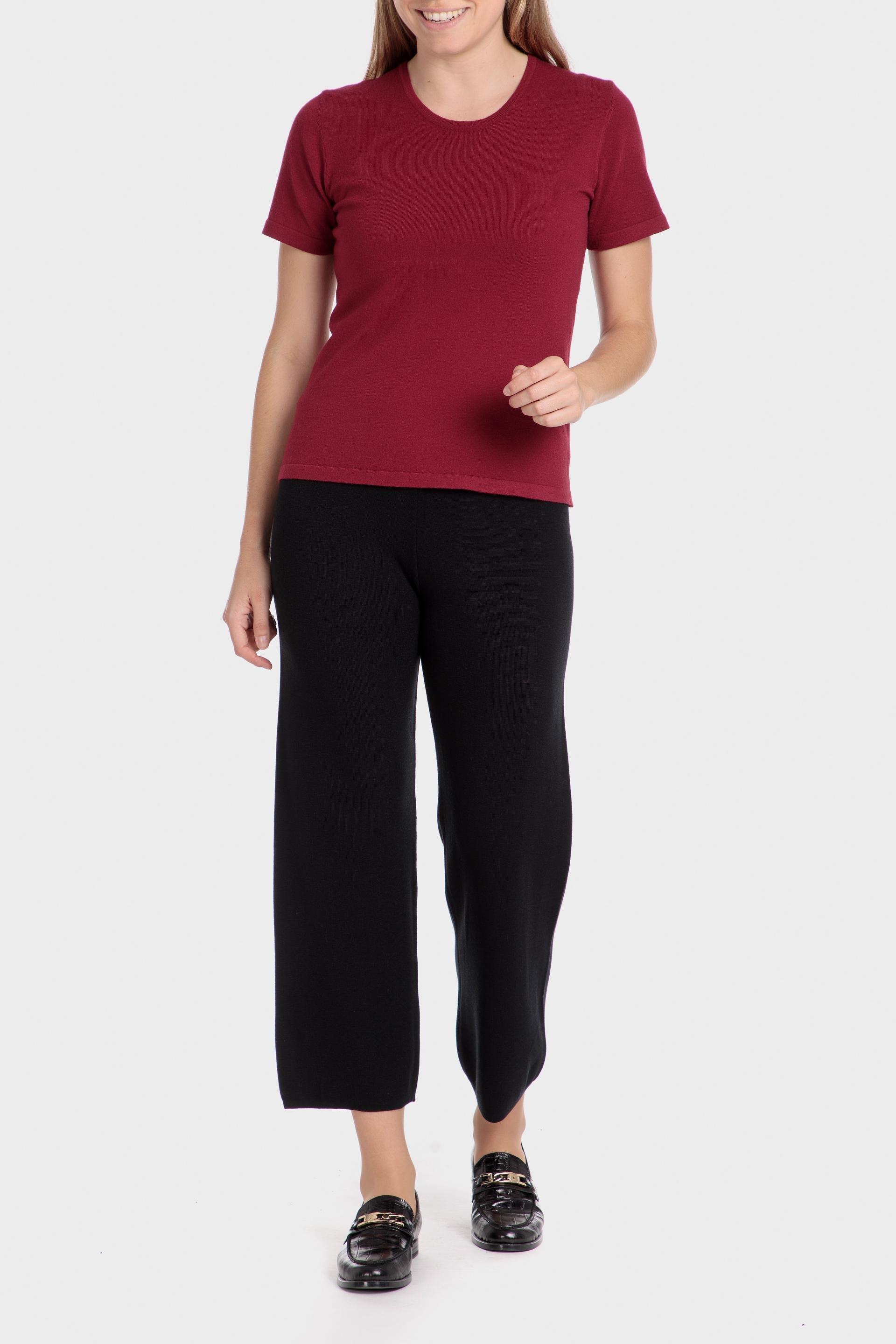 Red Slim Casual Sweater, , large image number 1