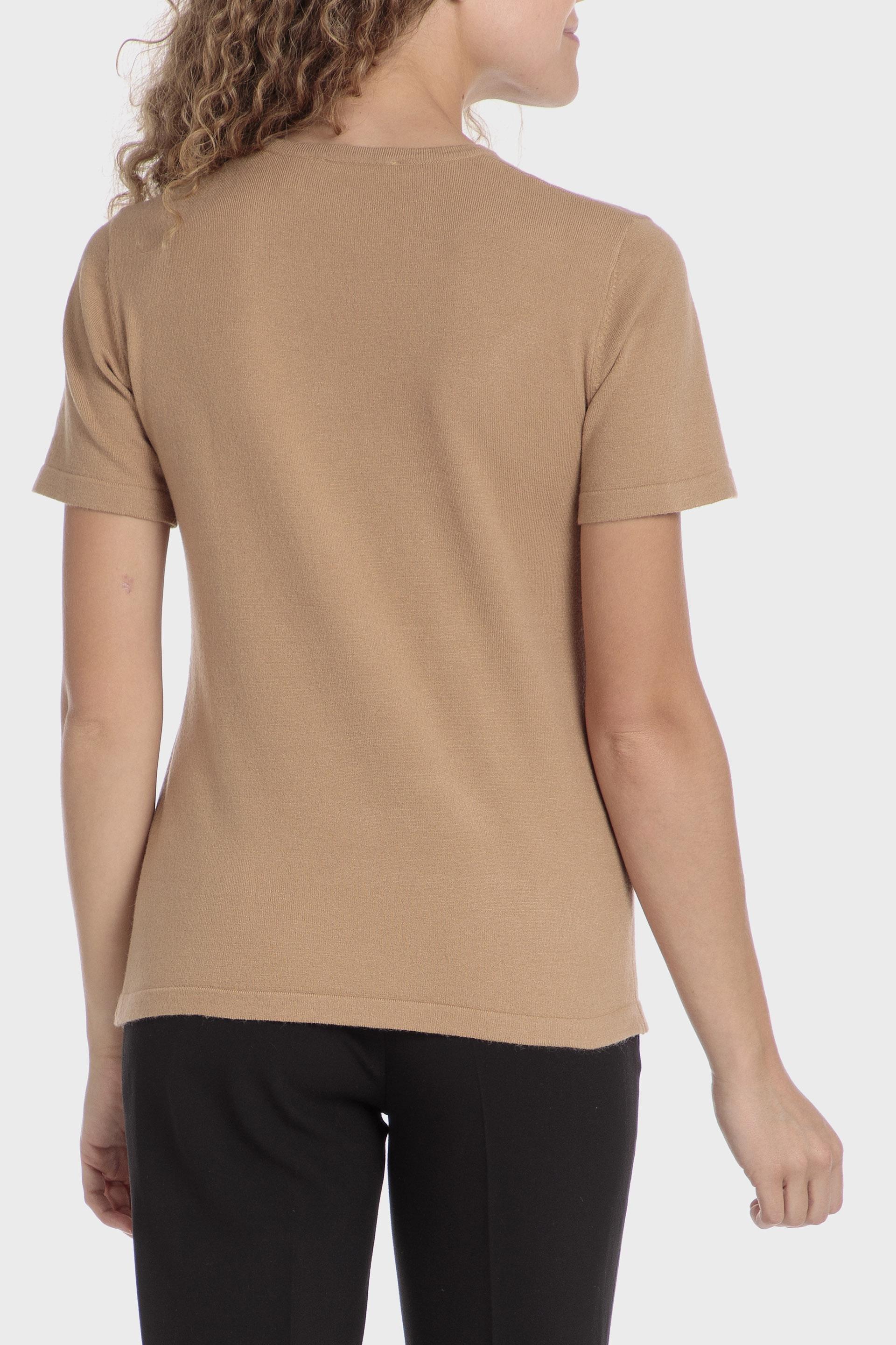 Beige Ribbed Sweater, , large image number 3