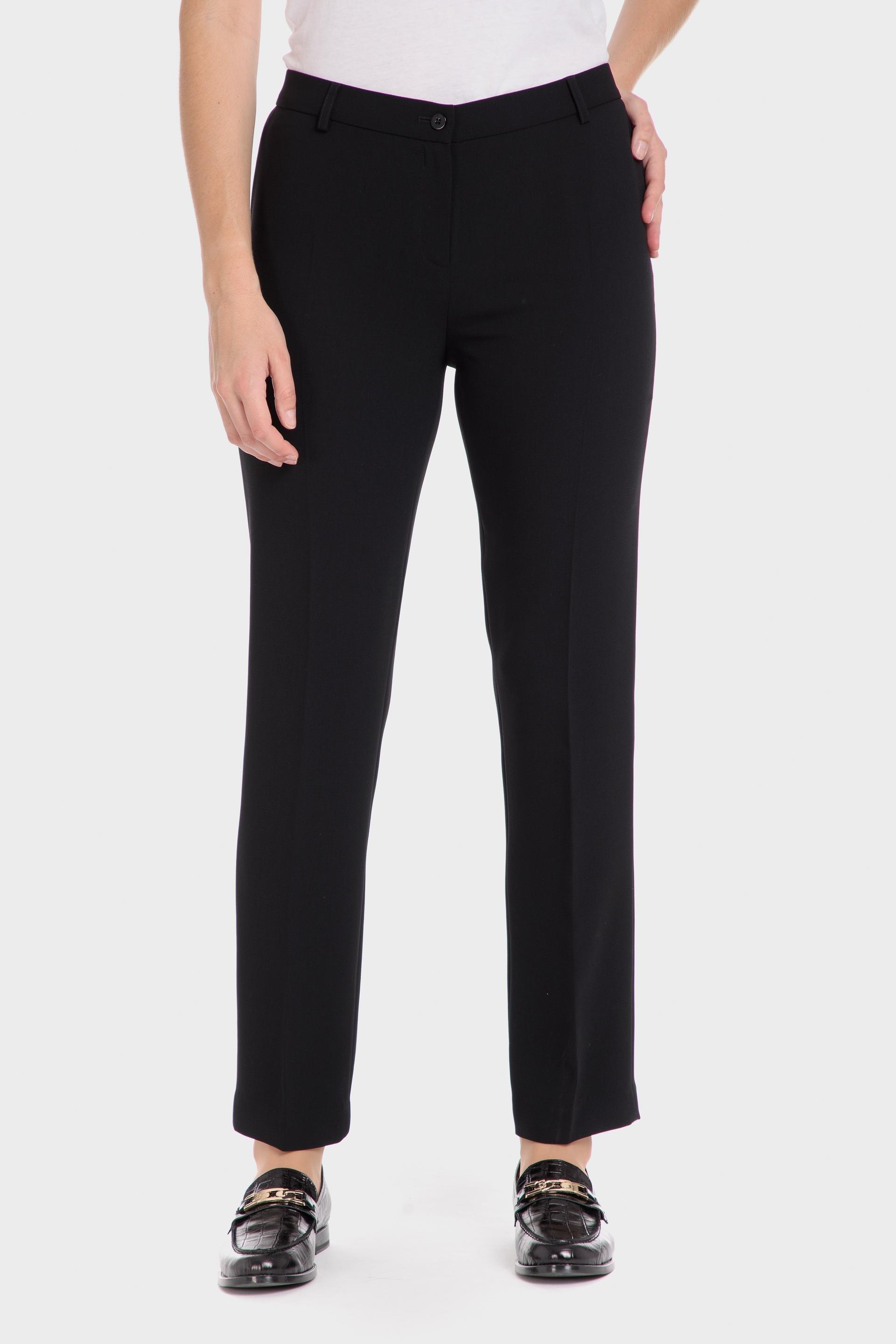 Black Elastic Waist Trousers, , large image number 2