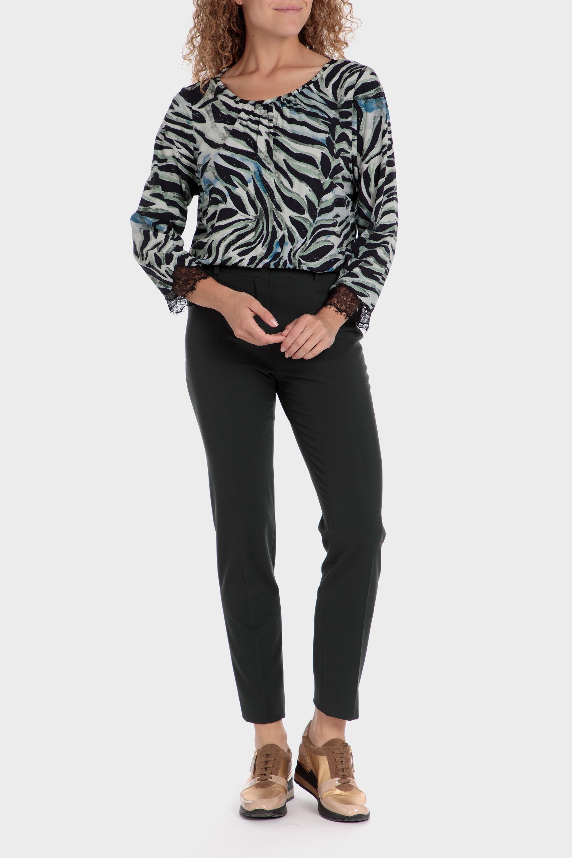 Green Plain Formal Trousers, , large image number 1