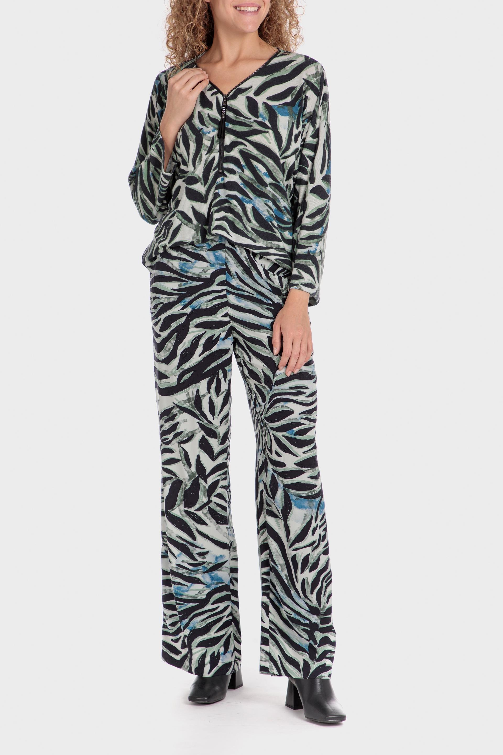 Multicolour Animal Pattern Trousers, , large image number 1