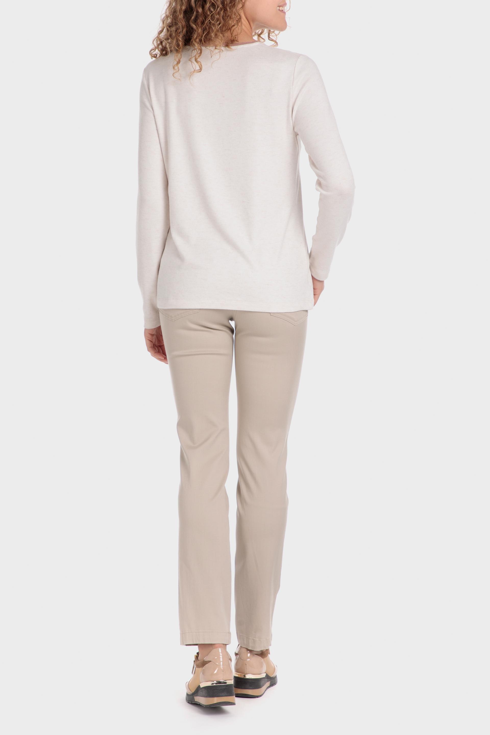 Beige Plain Chinos, , large image number 2