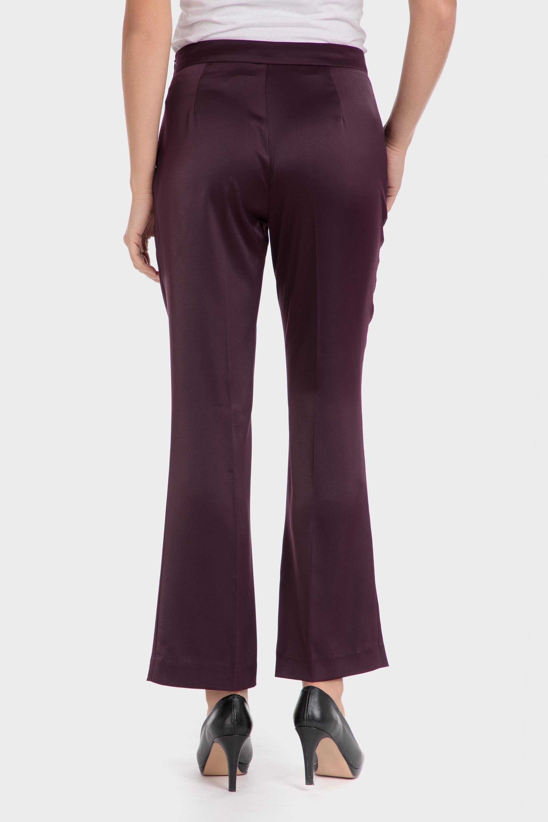 Purple Wide-Leg Trousers, , large image number 0