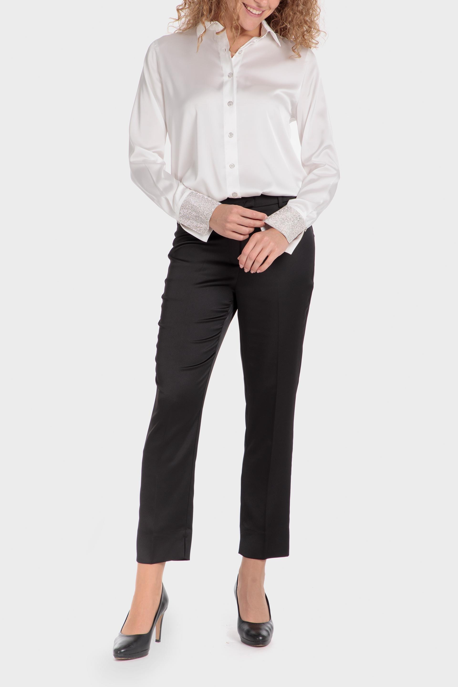 Black Plain Trousers, , large image number 2
