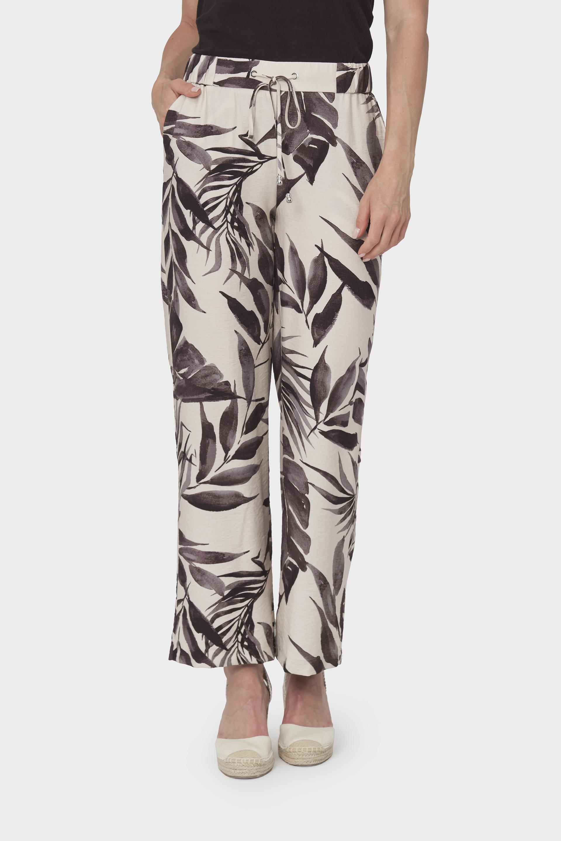 Printed Trousers, Beige, large image number 0