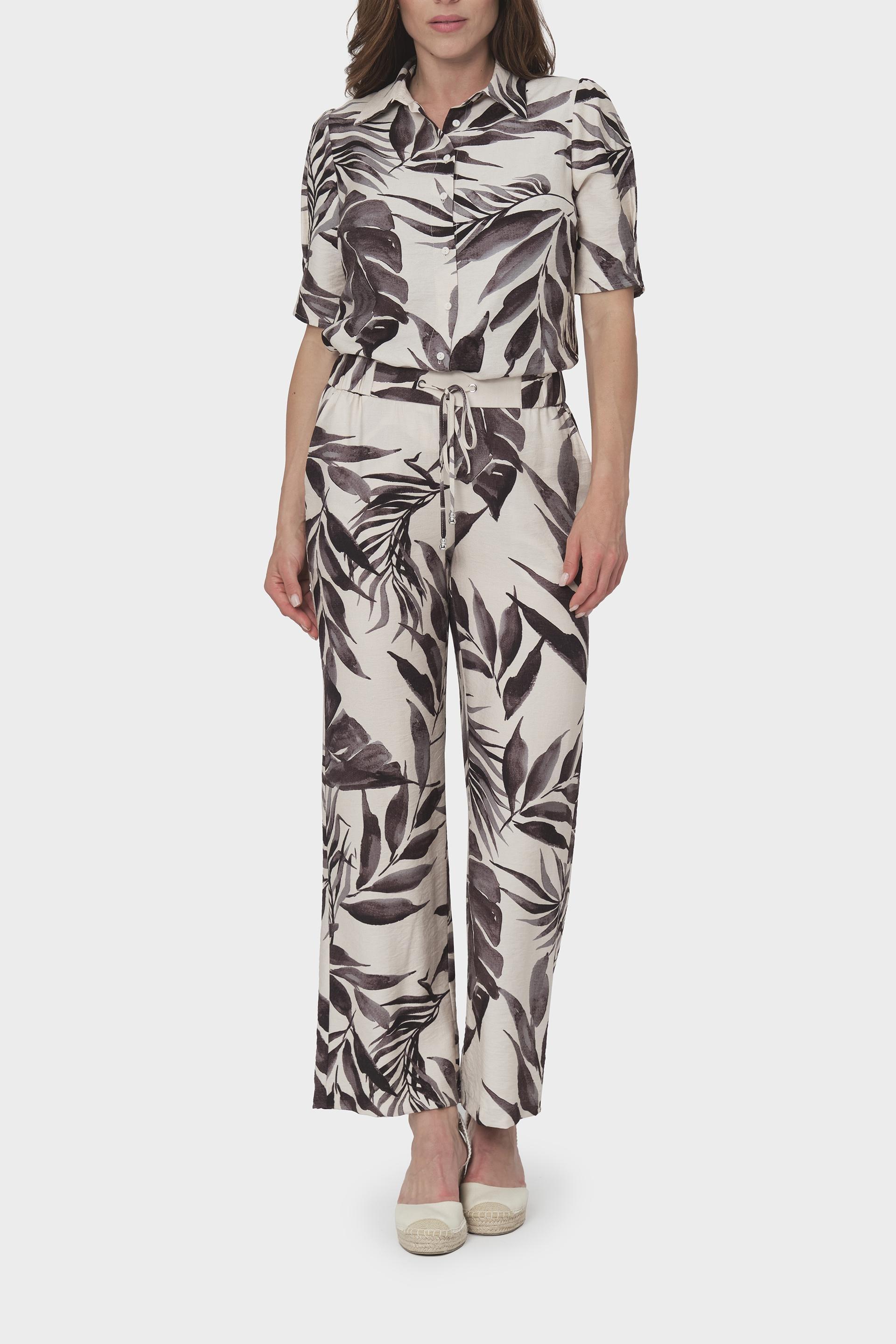 Printed Trousers, Beige, large image number 1