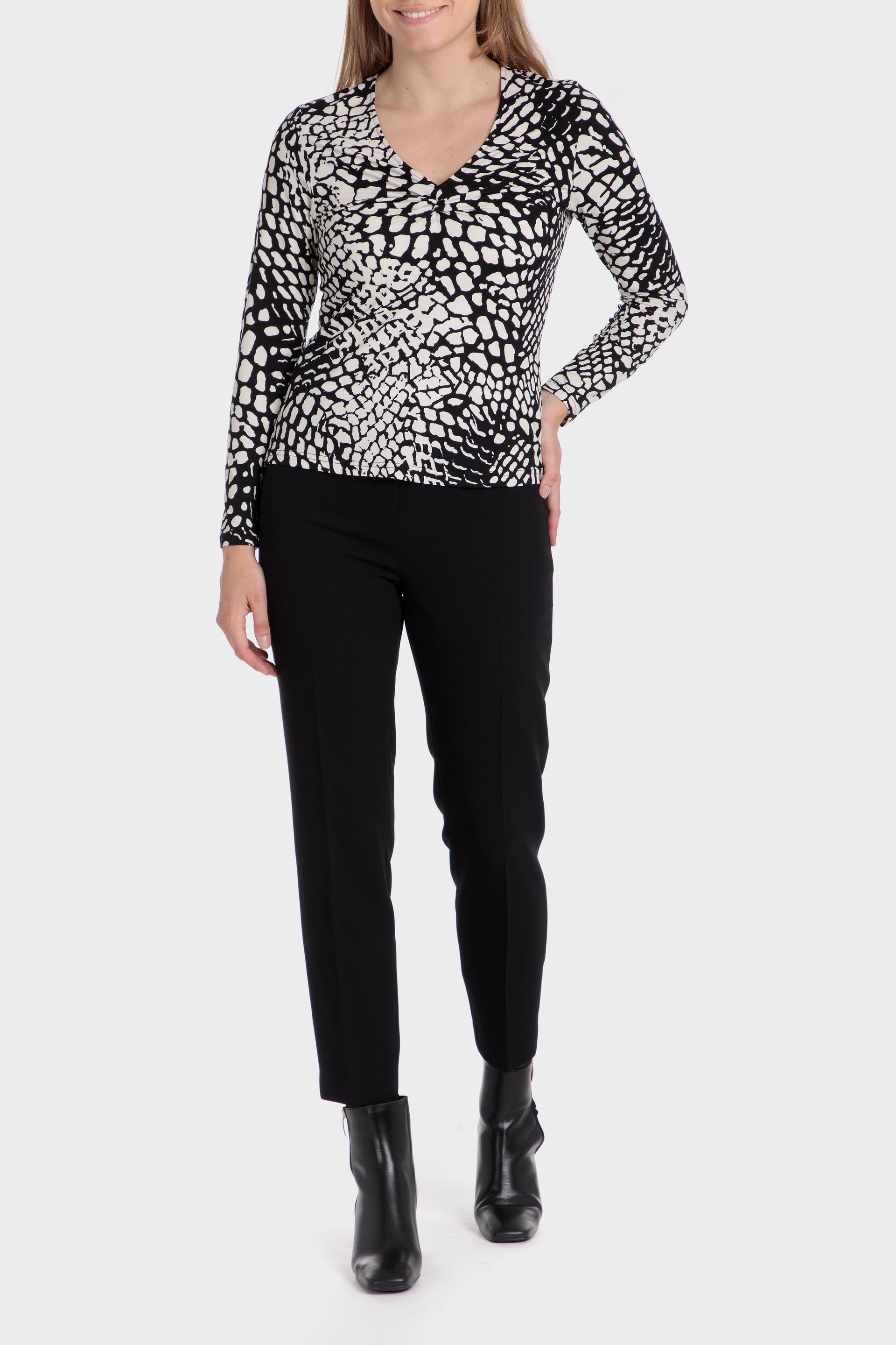 Black Capri Trousers, Black, large image number 1