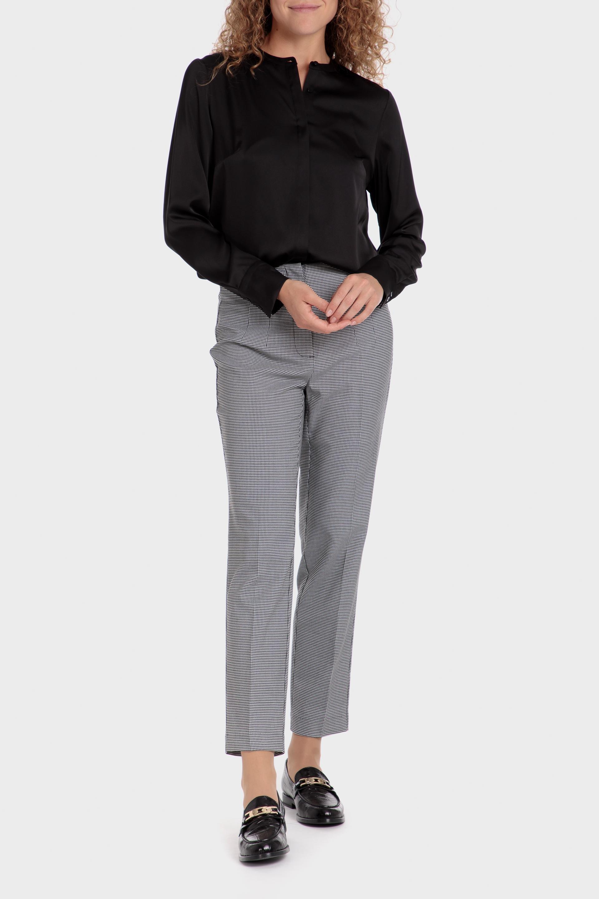Black Houndstooth Formal Trousers, , large image number 1