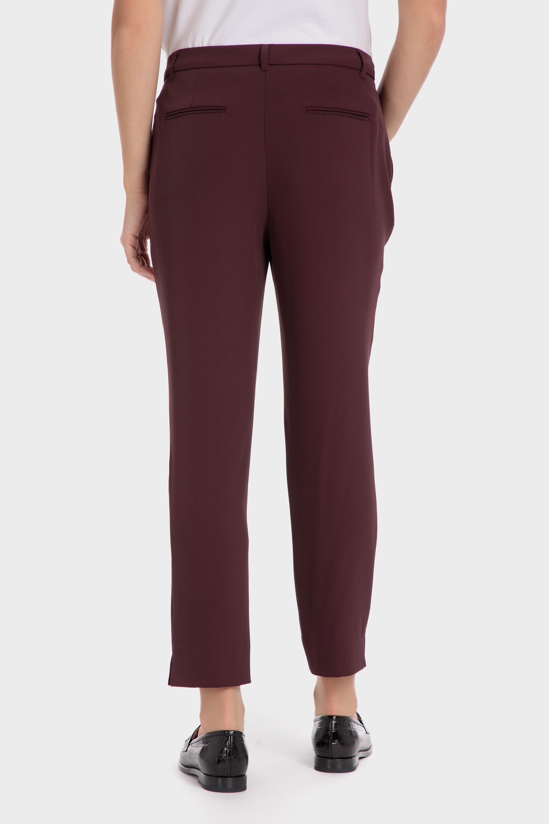 Maroon Plain Formal Trousers, , large image number 2