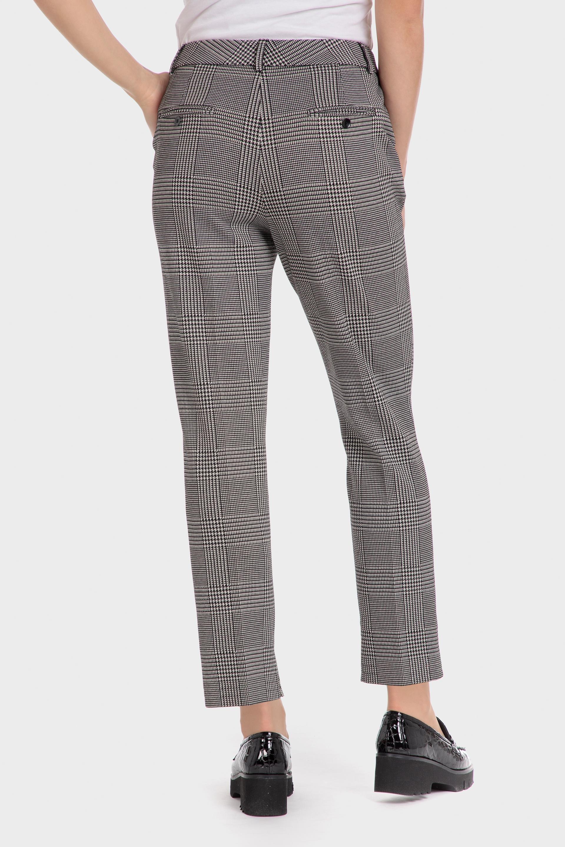 Black Plaid Formal Trousers, , large image number 2
