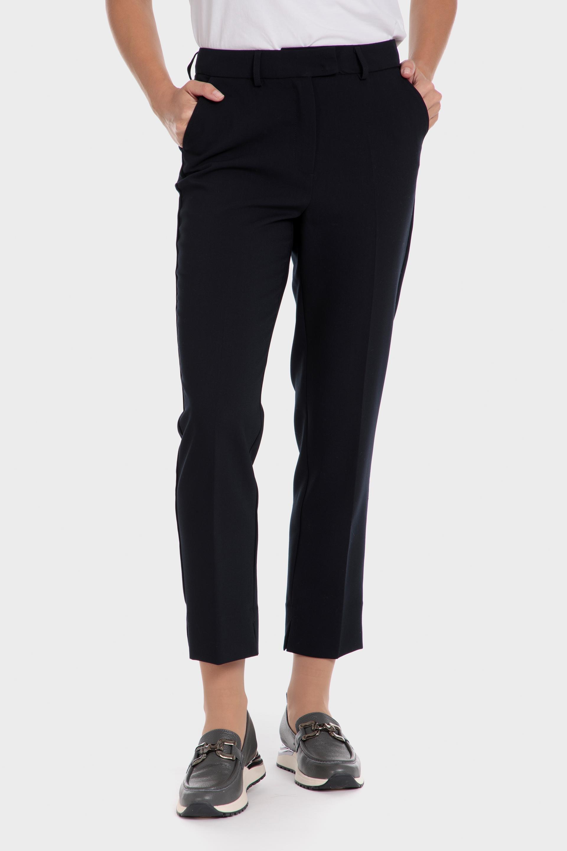 Navy Blue Formal Capri Trousers, , large image number 4