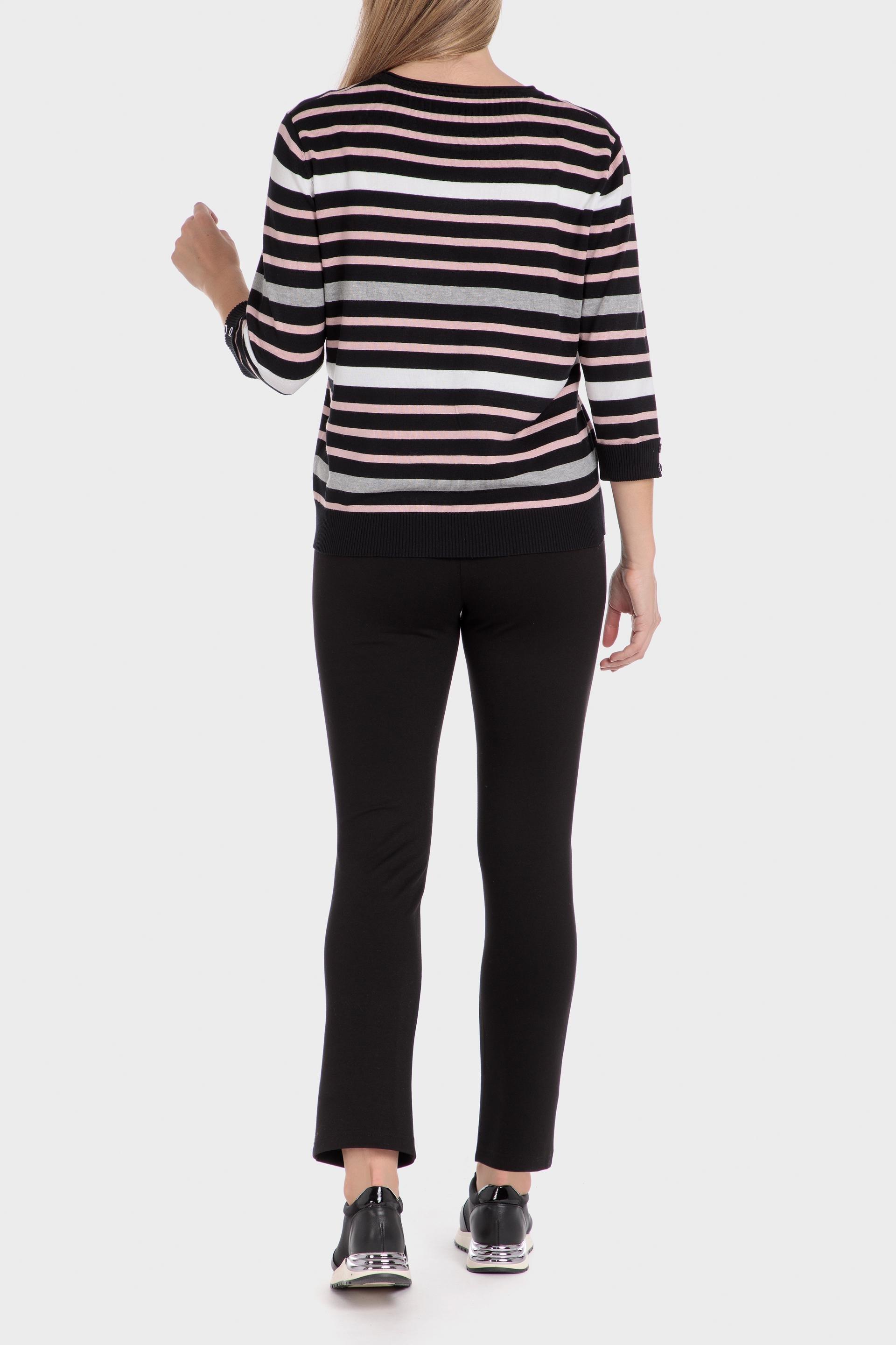 Black Plain Casual Cropped Trousers, , large image number 3