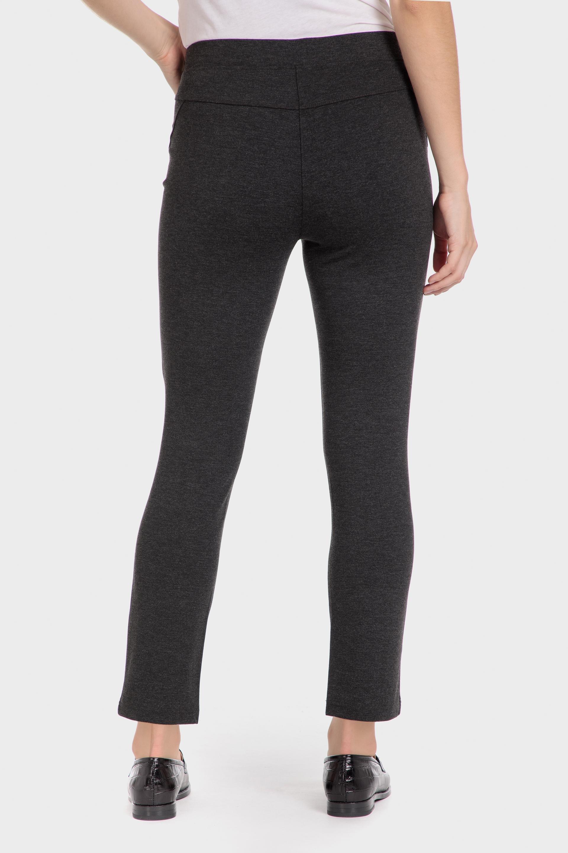 Grey Plain Casual Trousers, , large image number 2