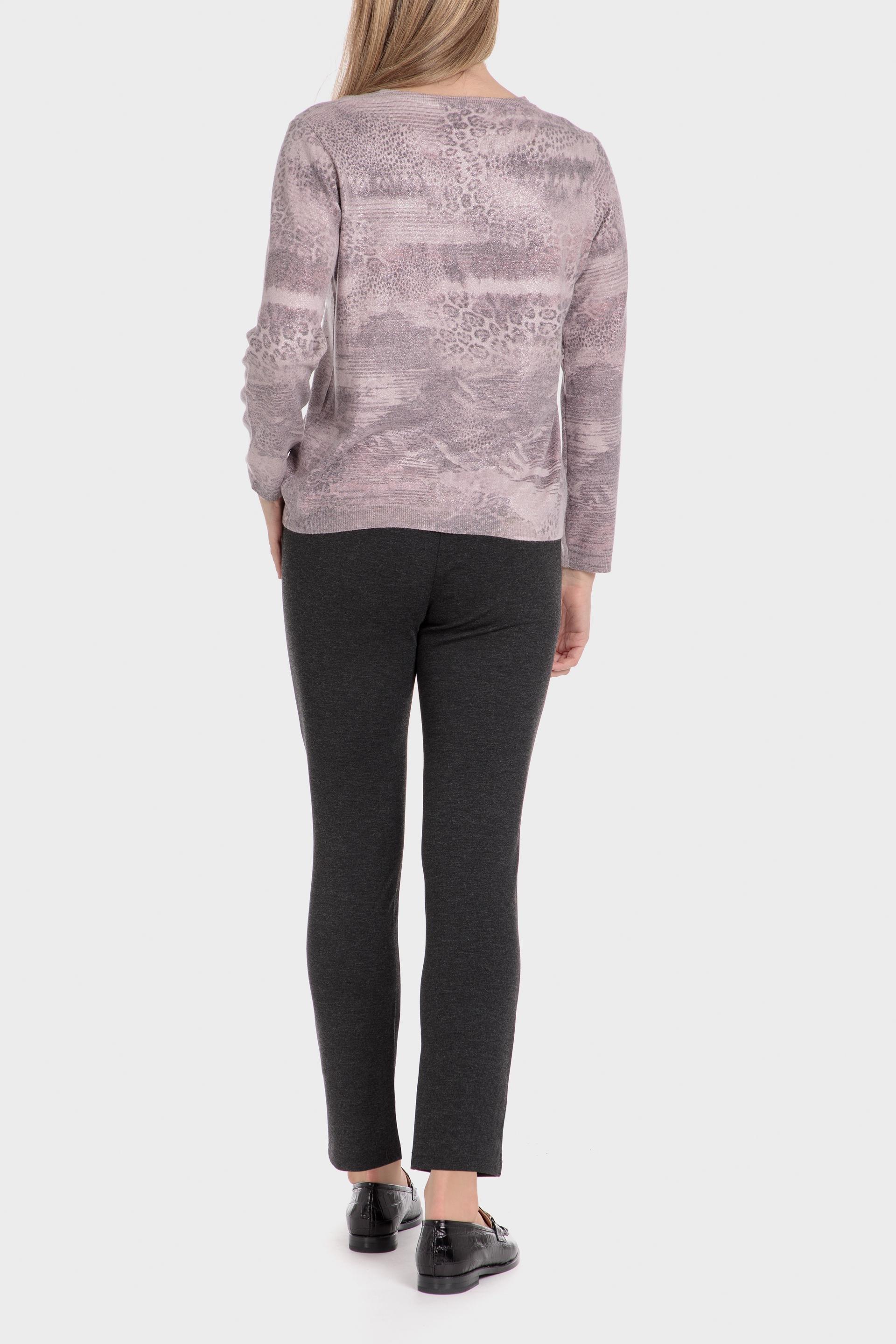 Grey Plain Casual Trousers, , large image number 3