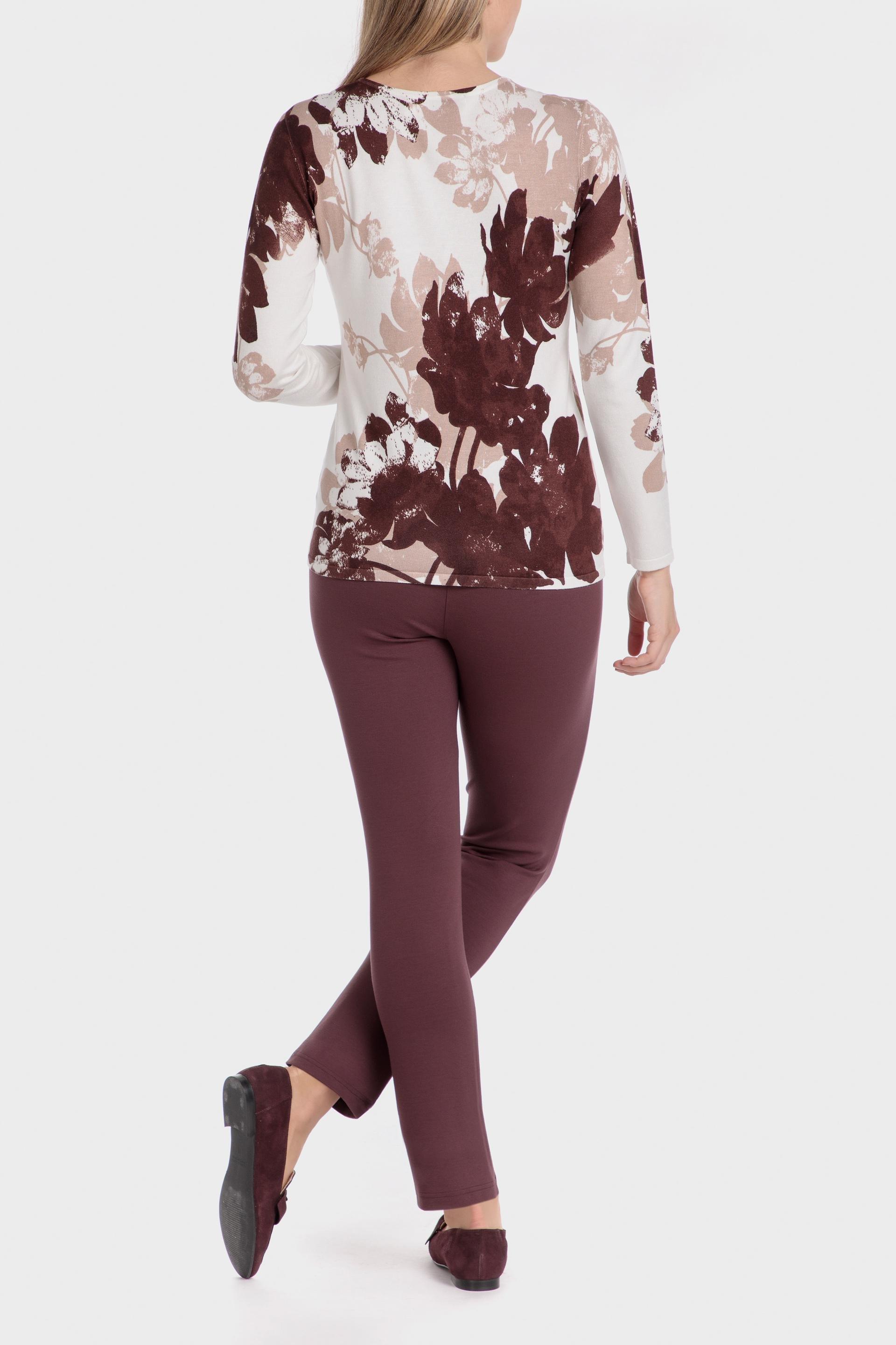 Purple Plain Casual Trousers, , large image number 3
