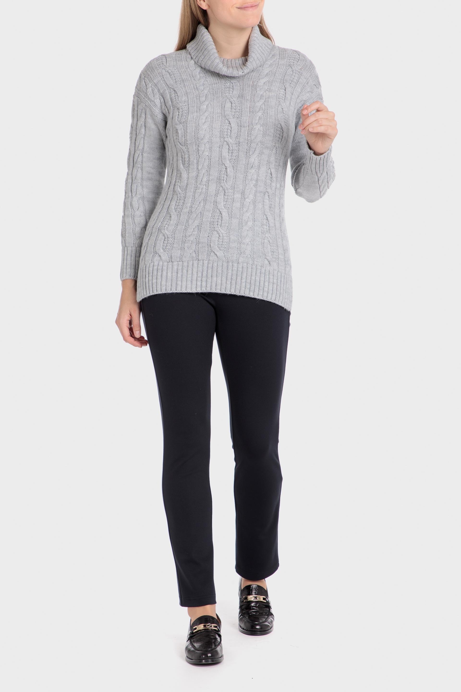 Navy Plain Casual Trousers, , large image number 1